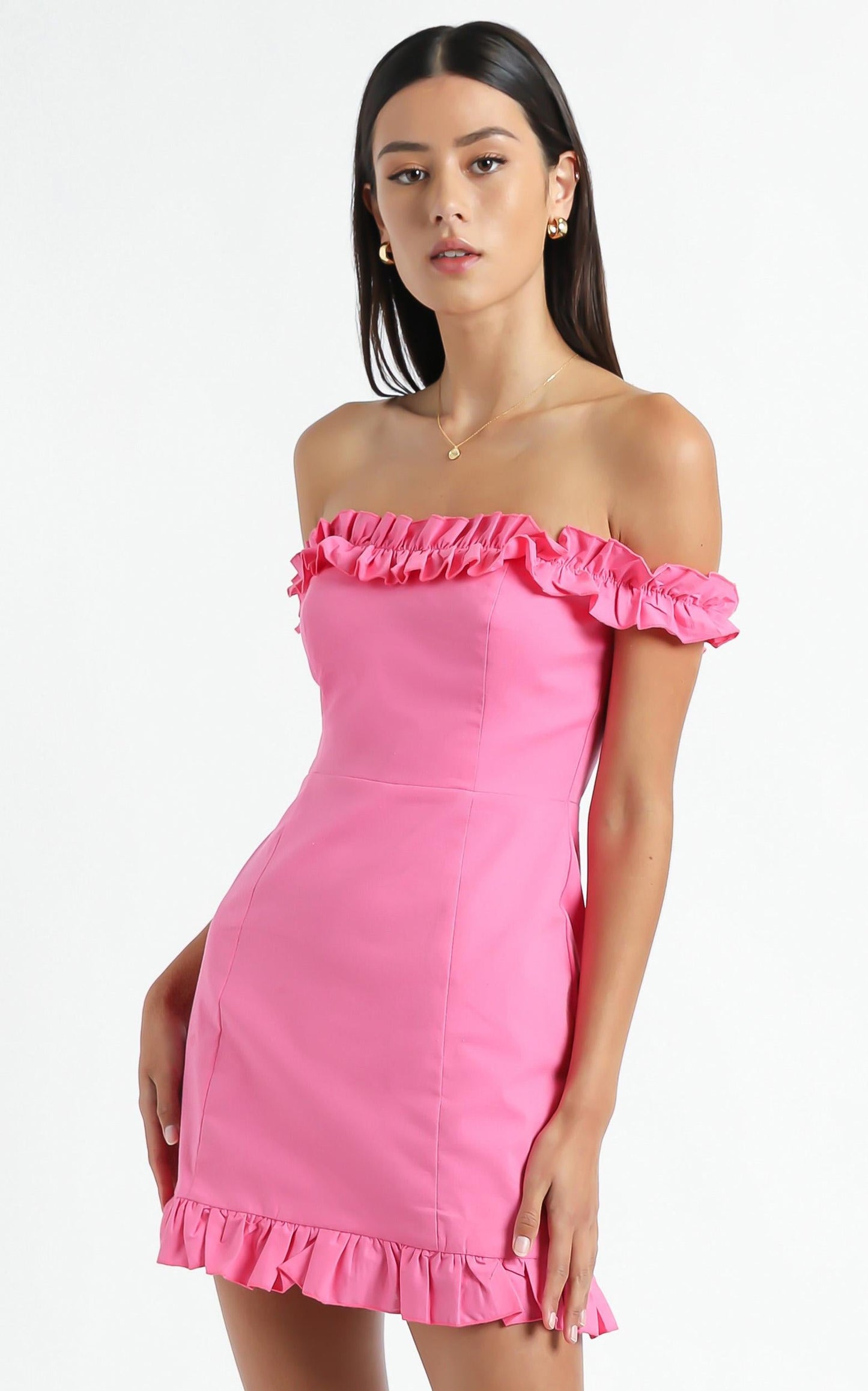 Days of Summer Dress in Hot Pink