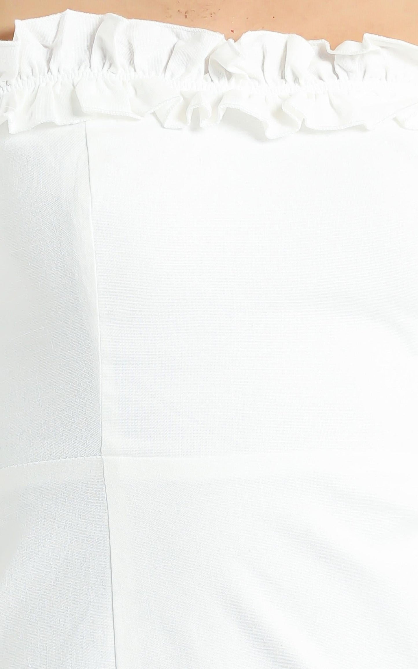 Days of Summer Dress in White Linen Look