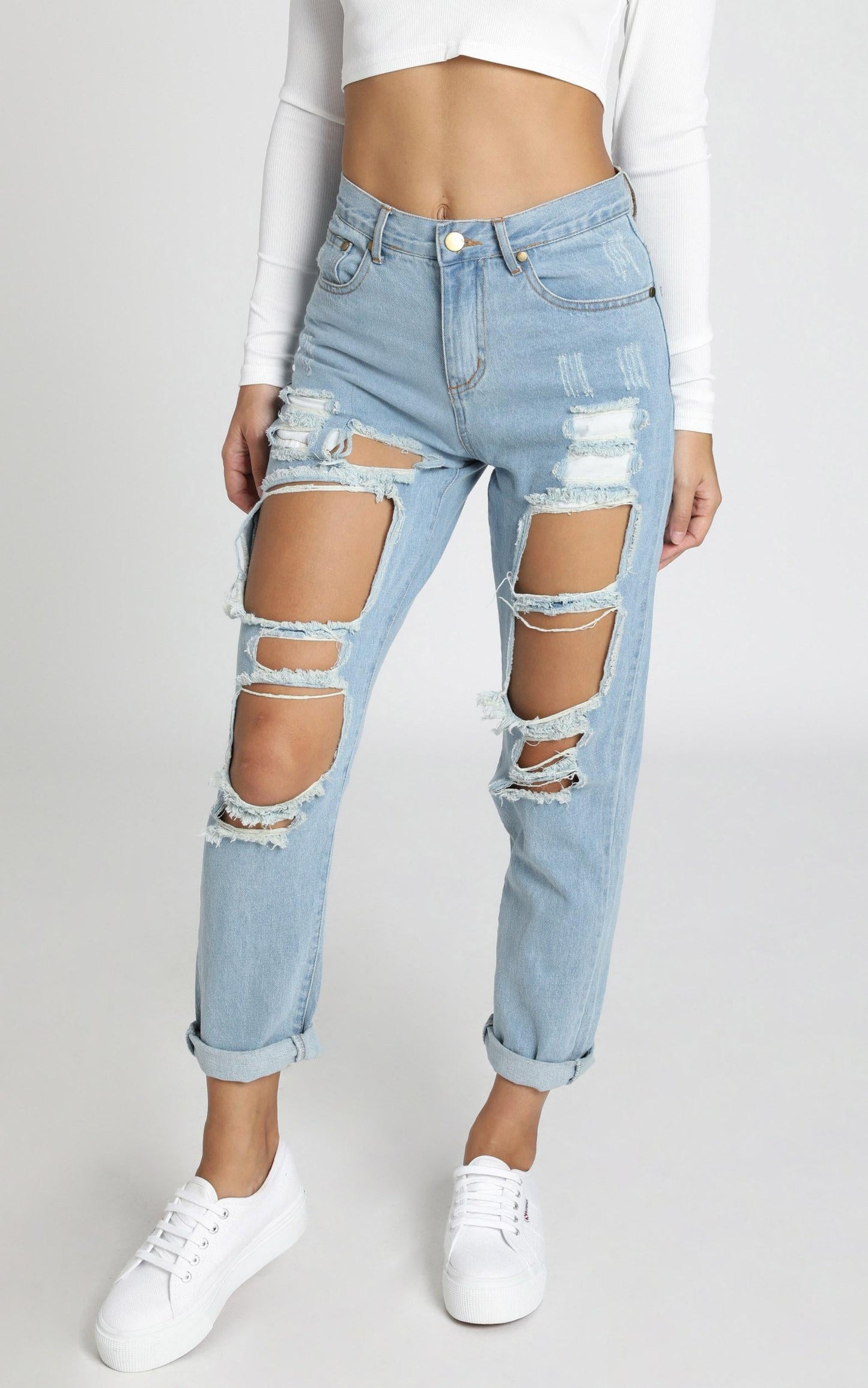Django boyfriend jeans in blue denim