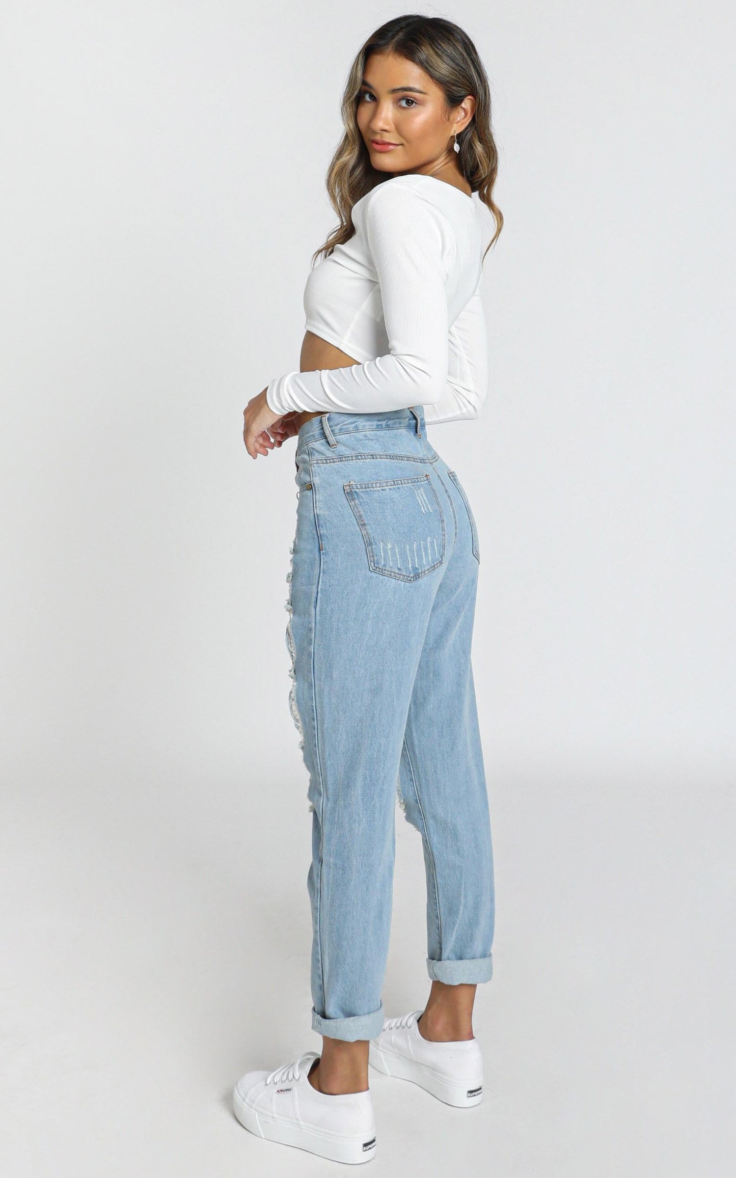 Django boyfriend jeans in blue denim