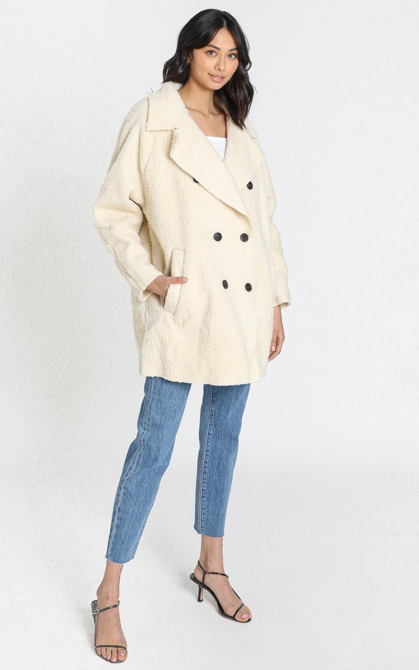 Rebekah Coat in Cream