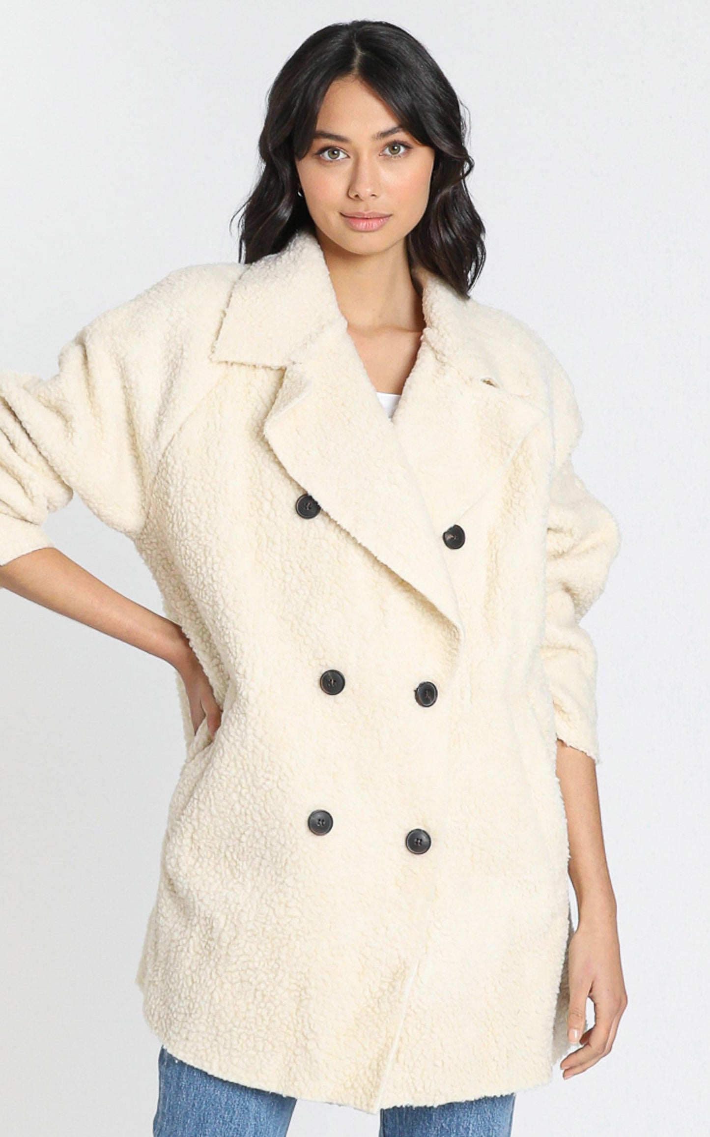 Rebekah Coat in Cream