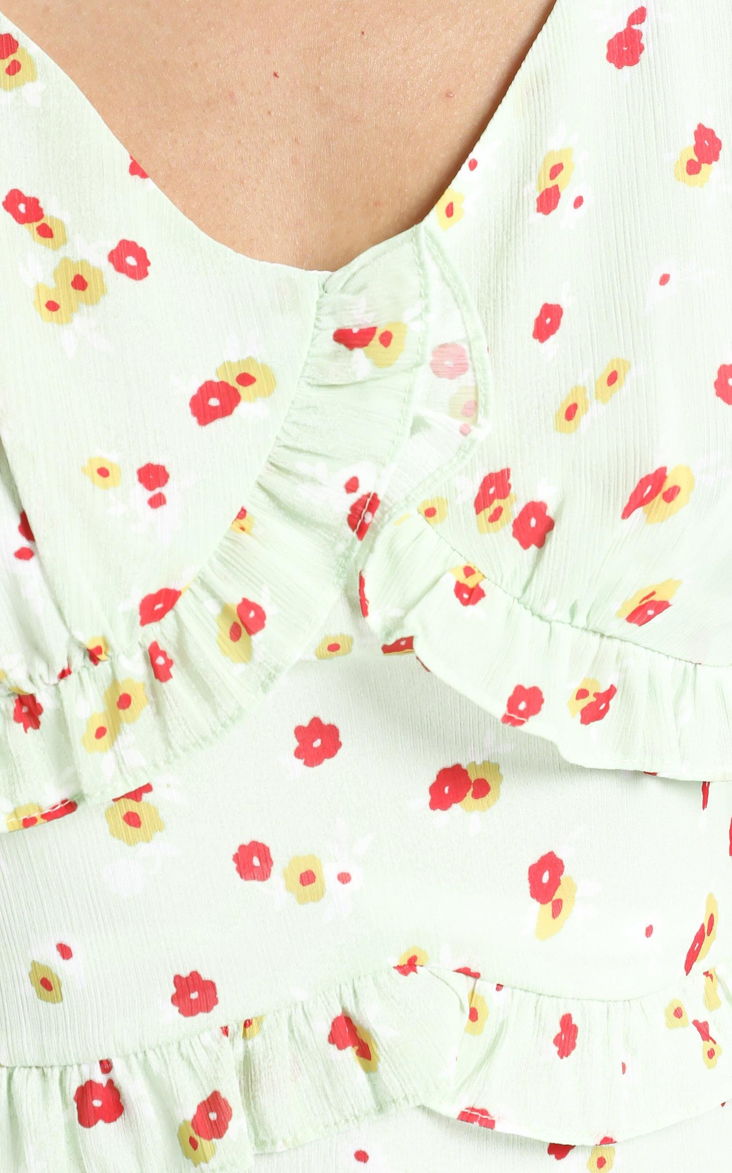 Lacie Dress in Green Floral