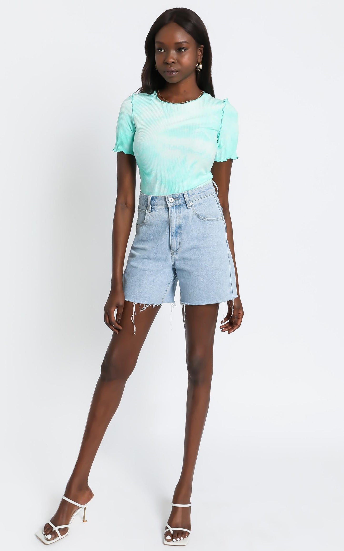 Deacon Top in Green Tie Dye
