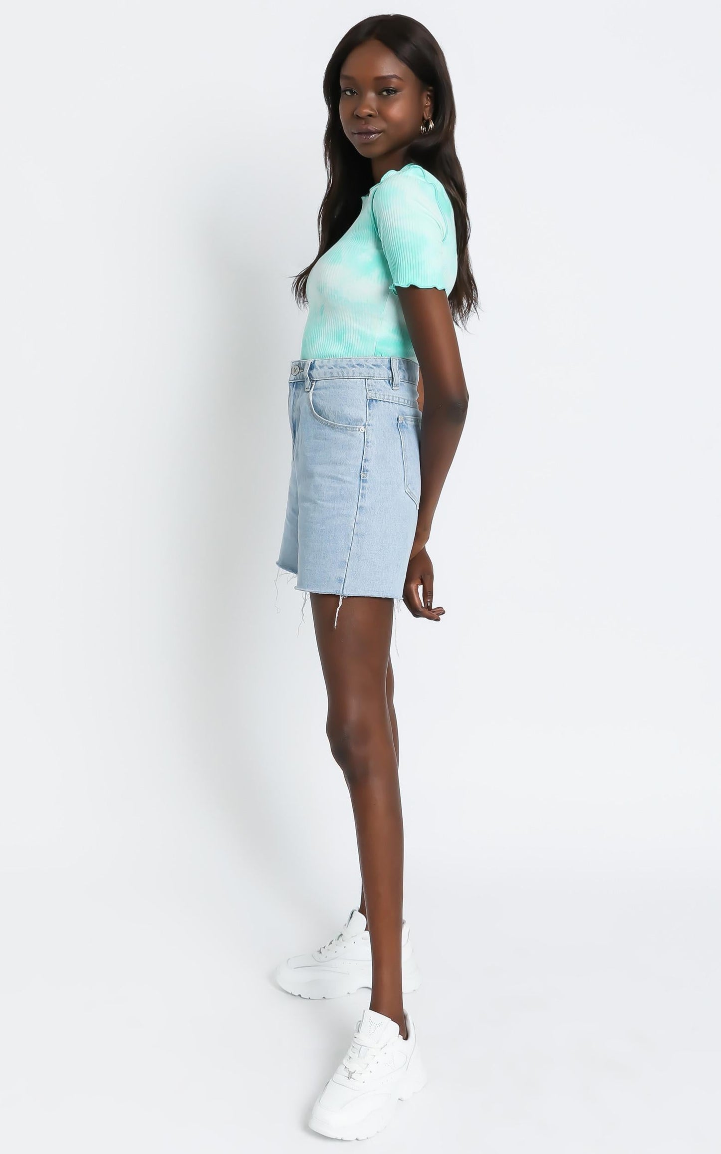 Deacon Top in Green Tie Dye