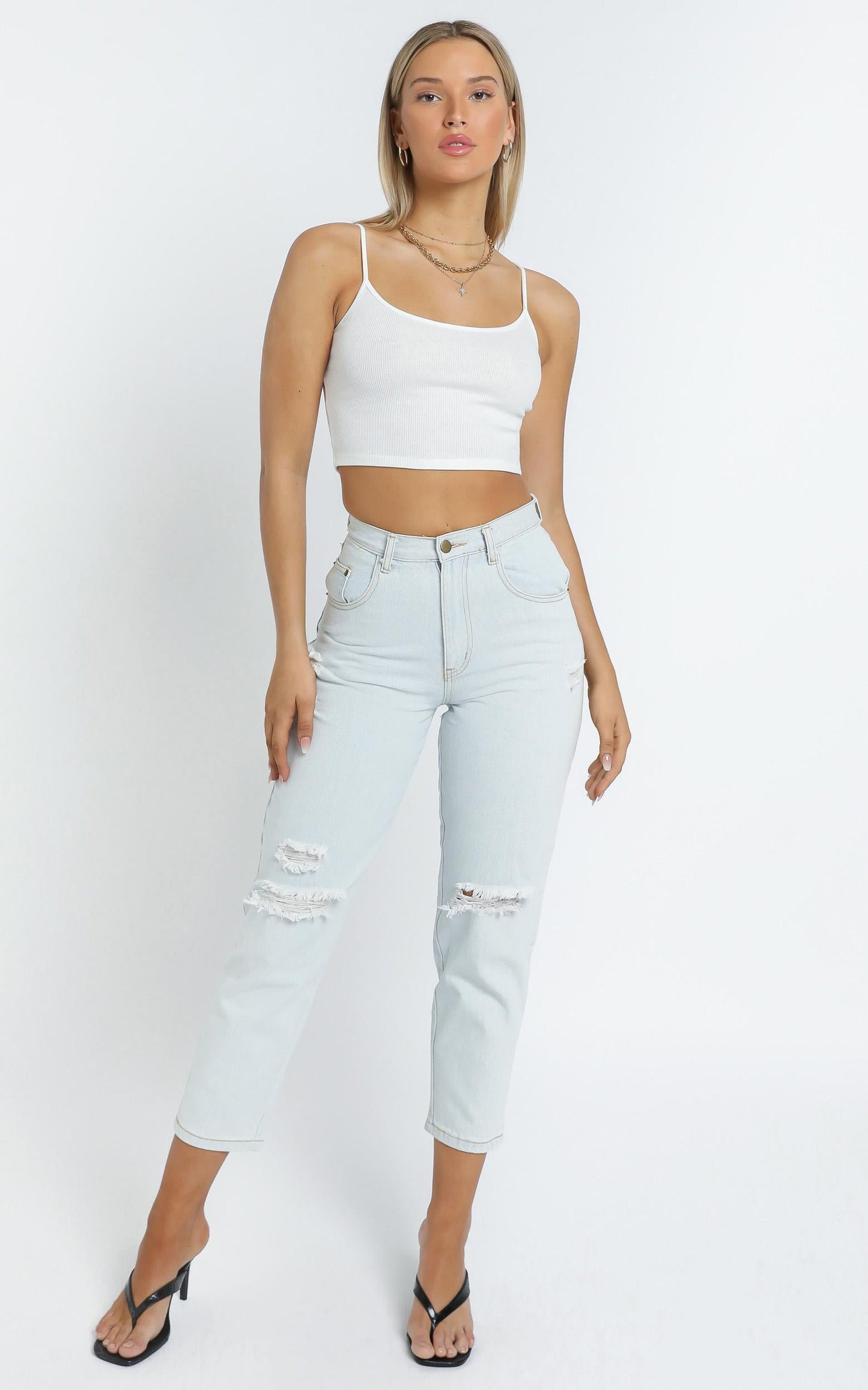 Delilah Singlet in White
