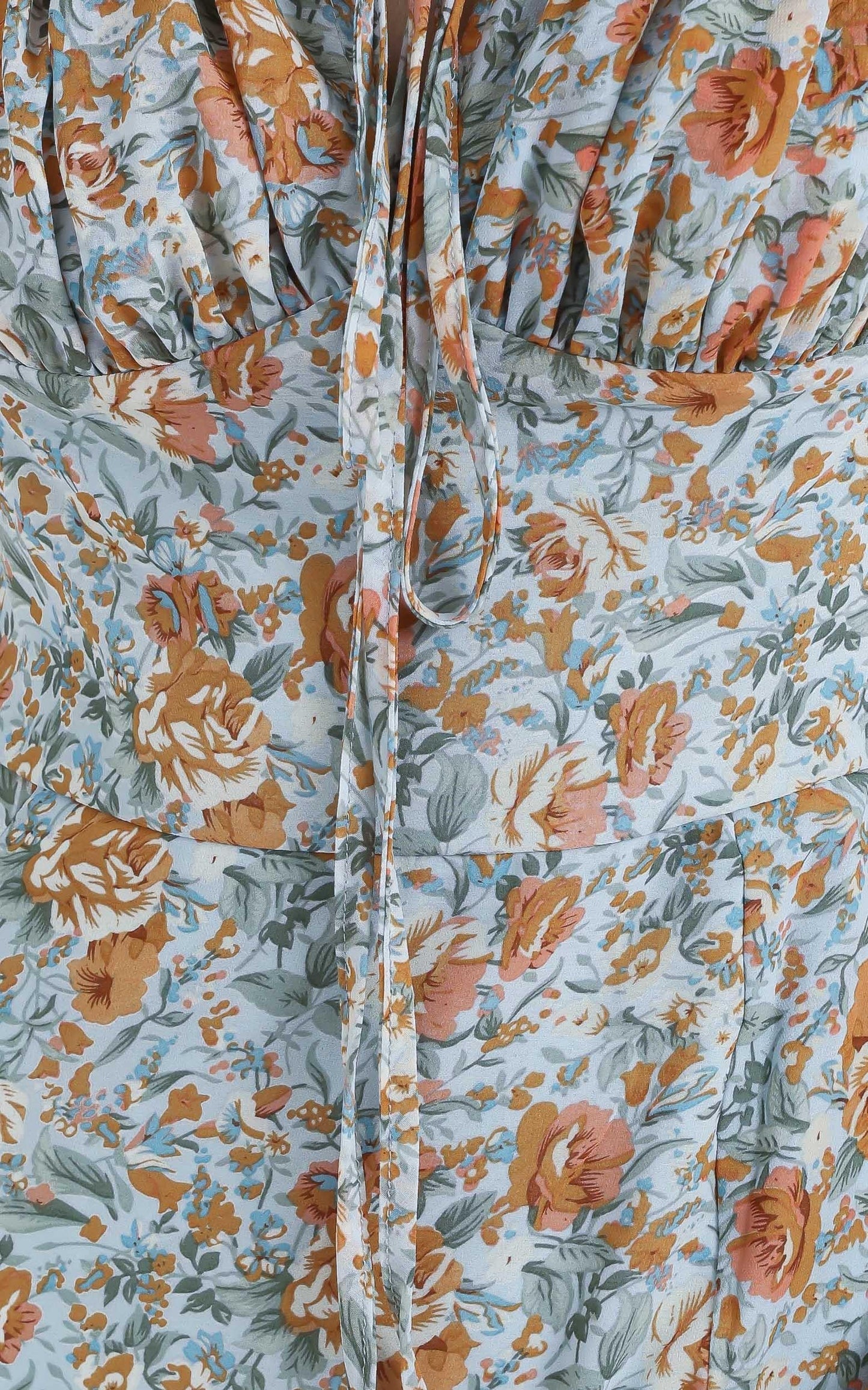 Delora Dress in Blue Floral