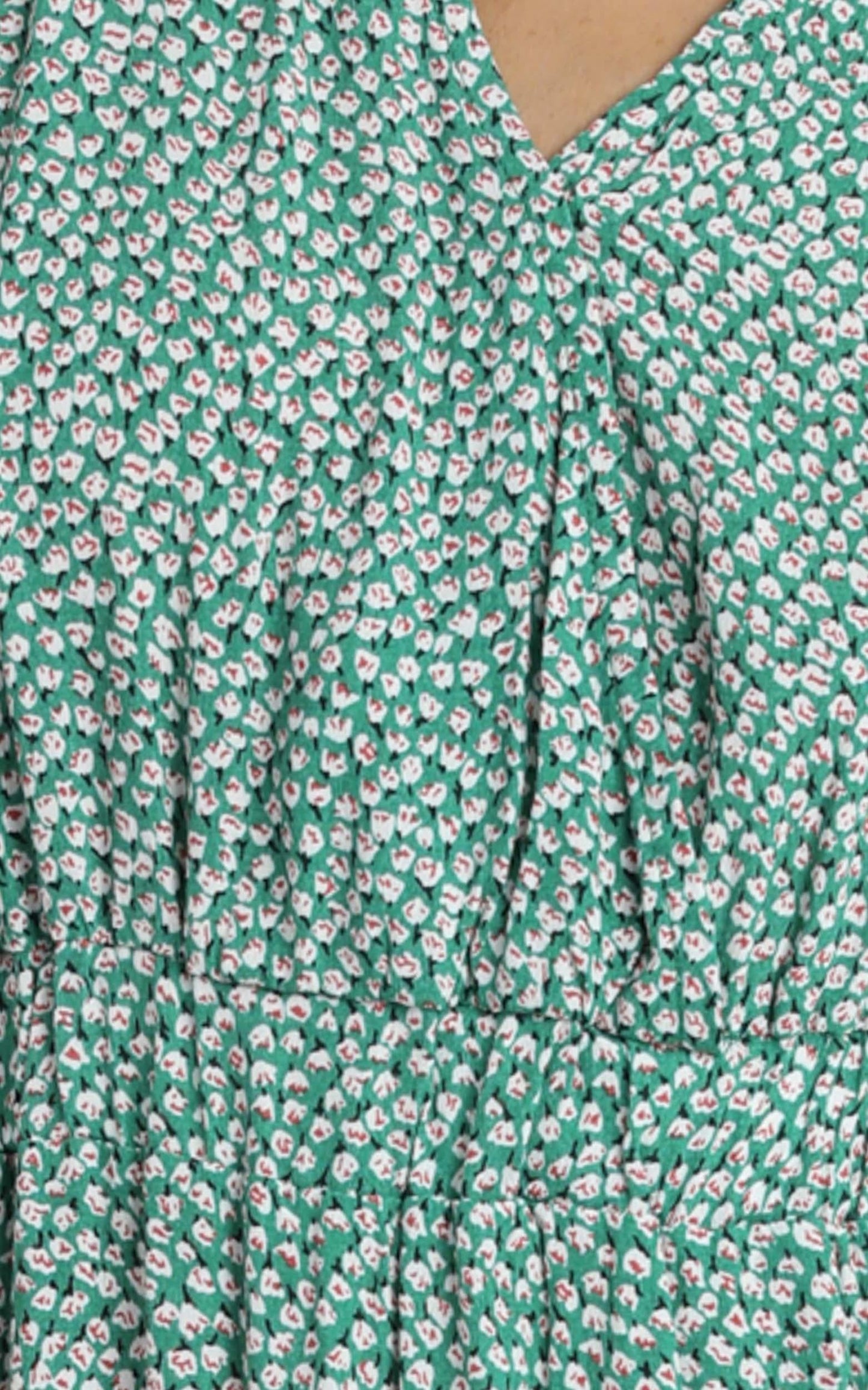 Dai Dress in Green Spot
