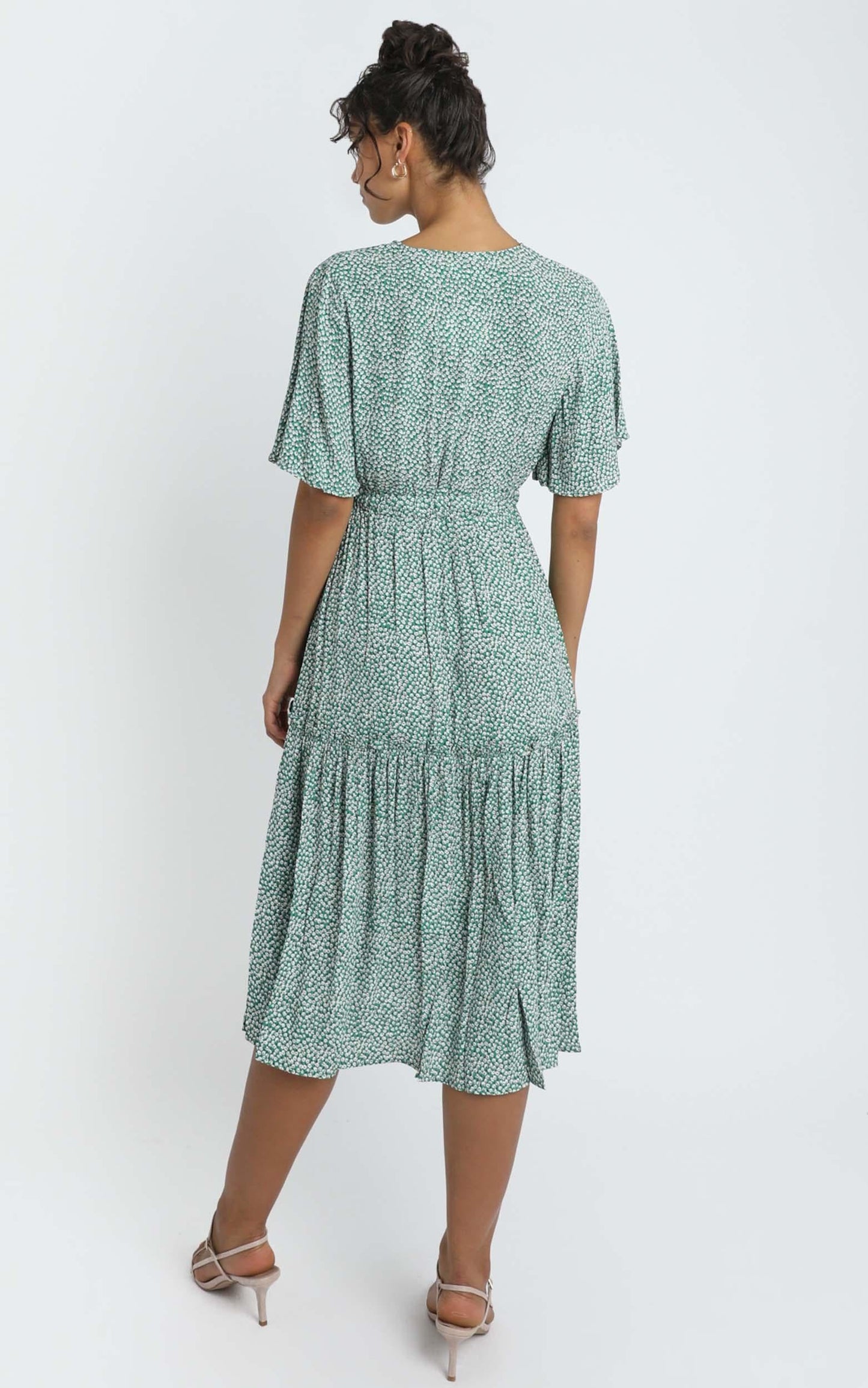 Dai Dress in Green Spot
