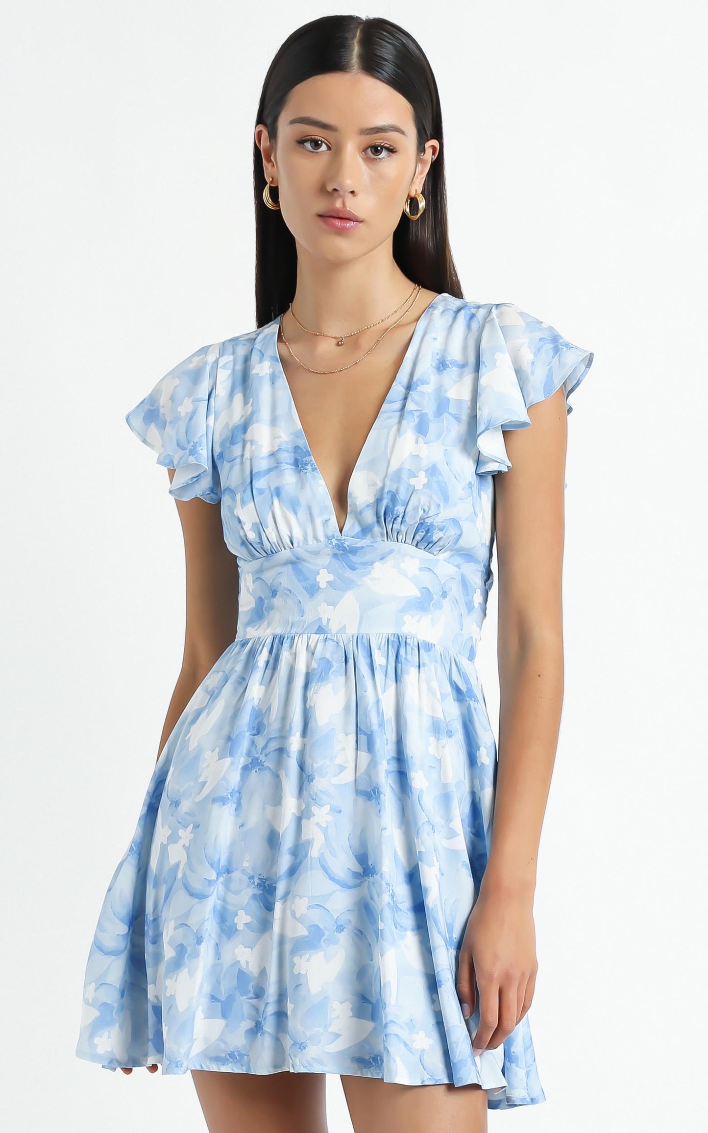 Dia Dress in Cloudy Floral