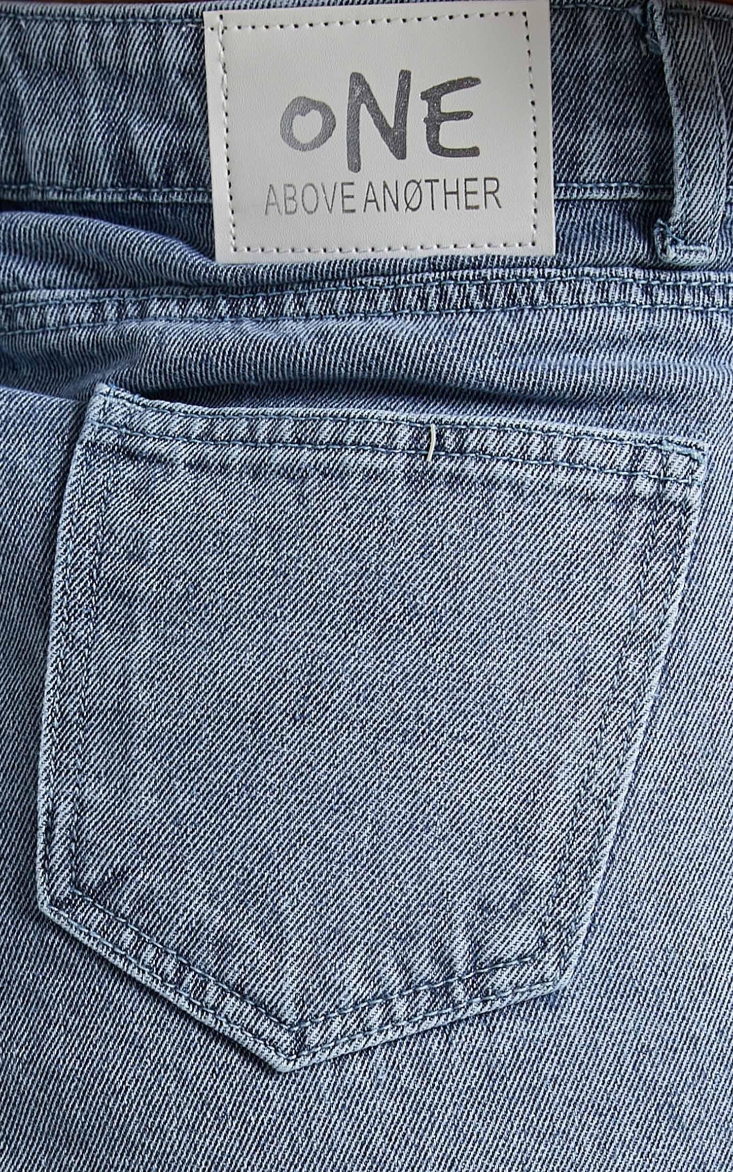 Gisela Denim Shorts in Blue Diamonte