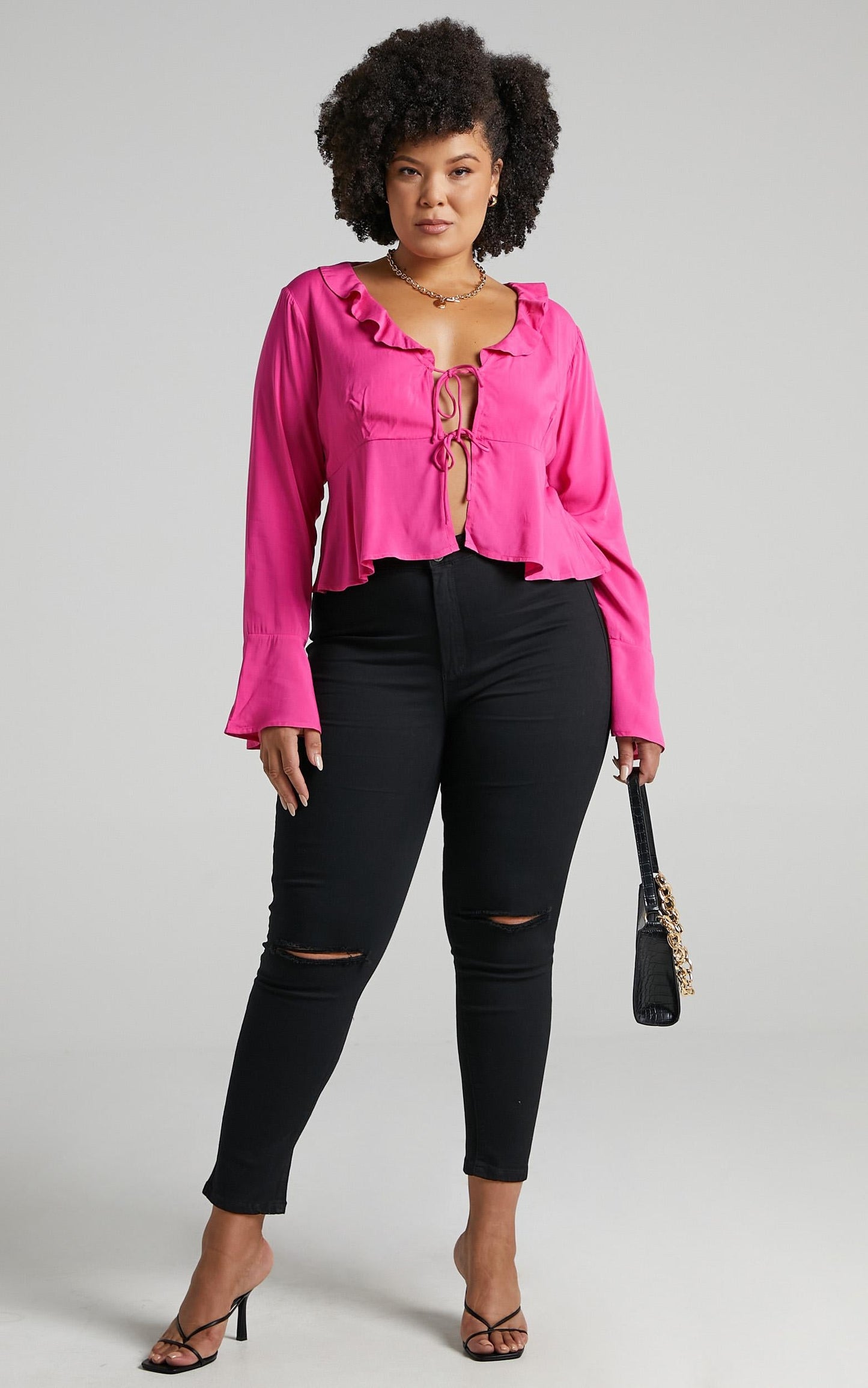 Dillie Top in Hot Pink
