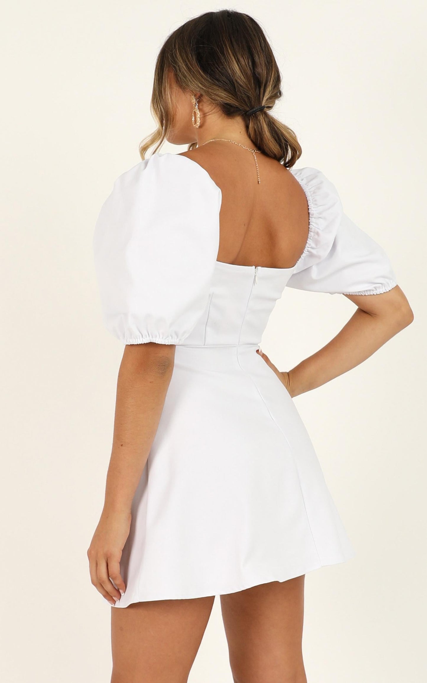 Dolls Baby Dress In White