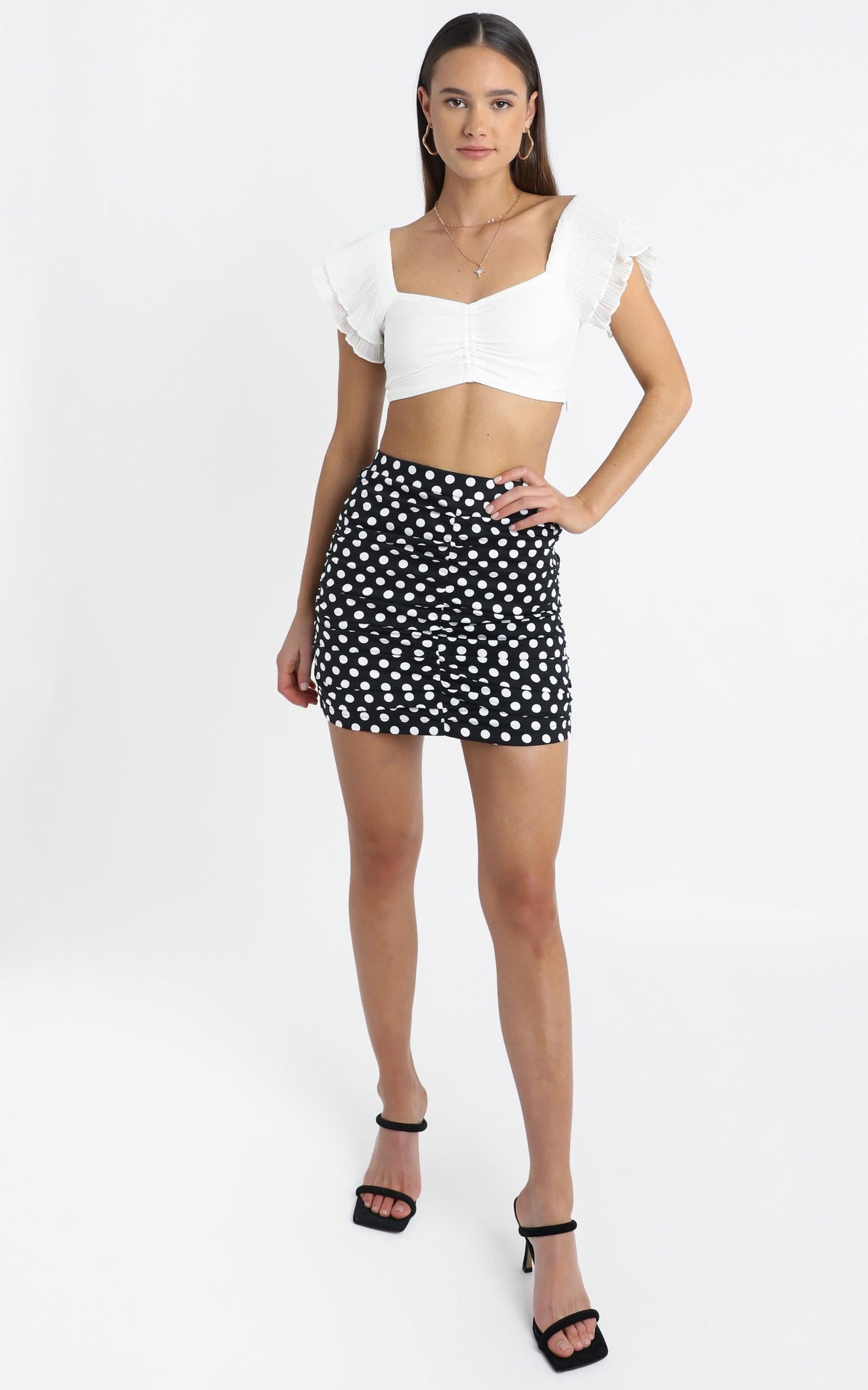 Donnelly Skirt in Black Spot