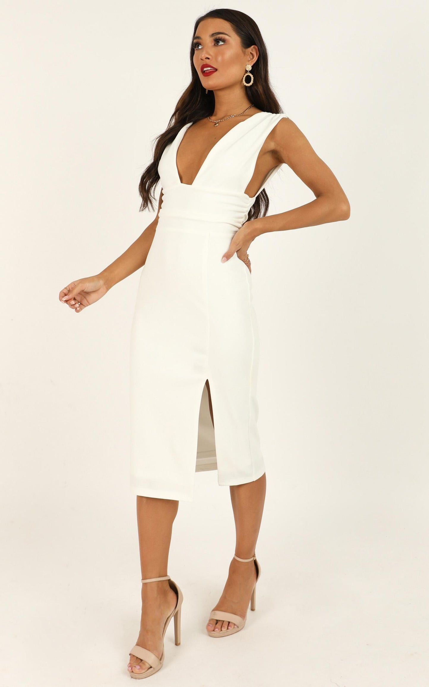 Dont Catch Feelings Dress In White