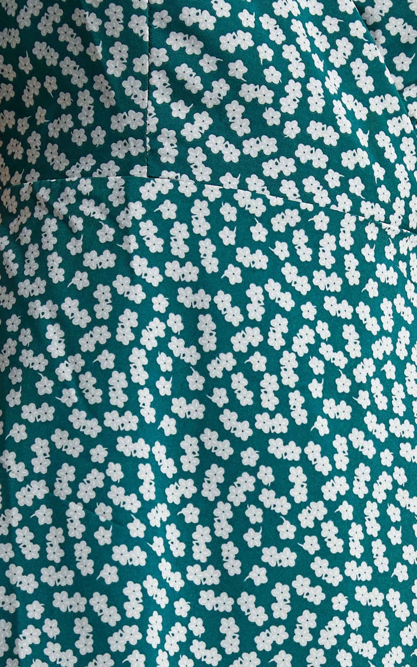 Dont Dream Its Over Wrap Midi Dress in Emerald Floral