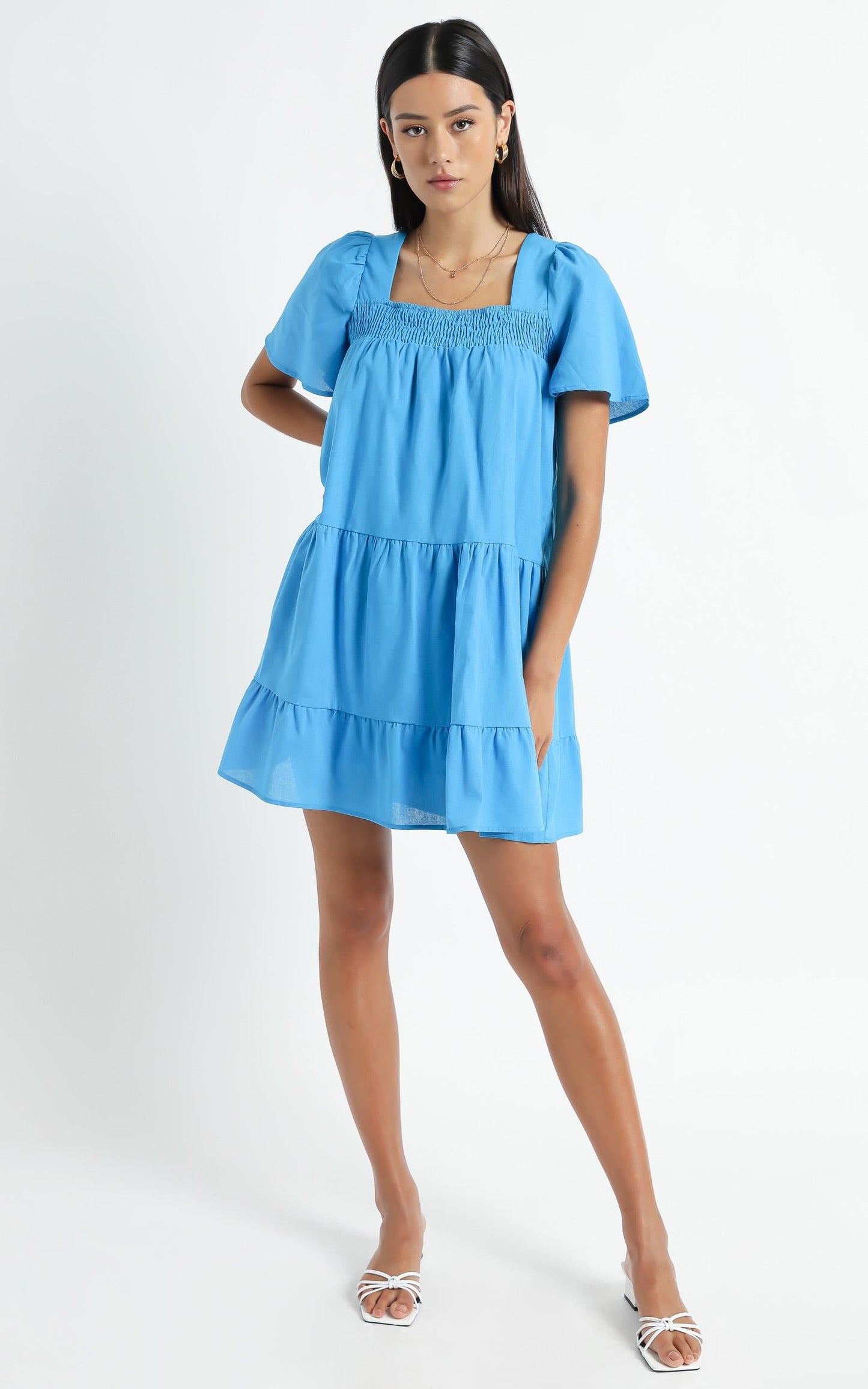 Donya Dress in Blue