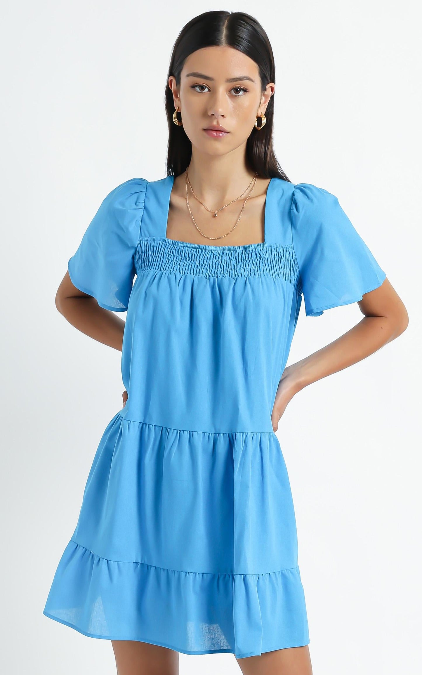 Donya Dress in Blue