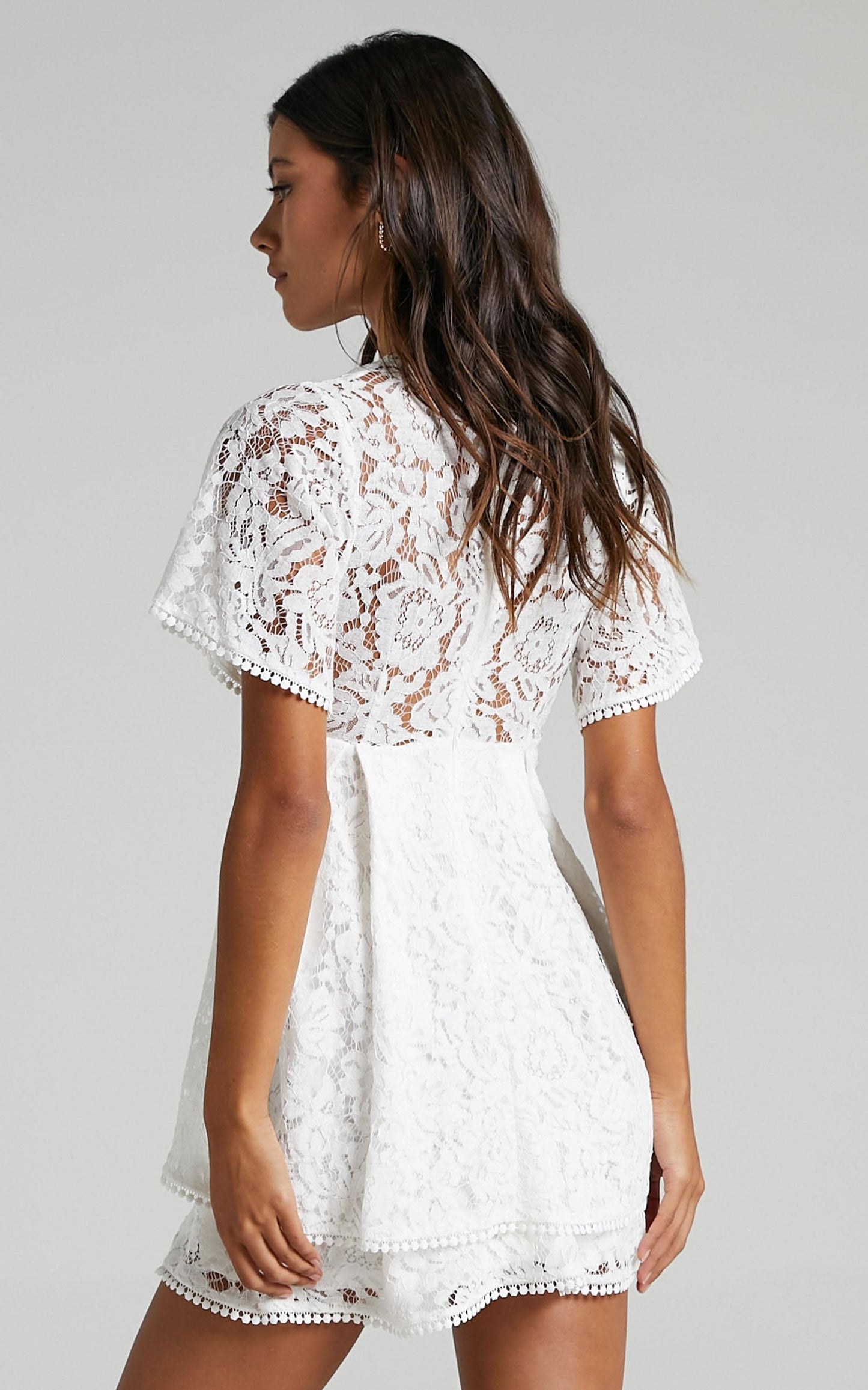 Do You Miss Me Dress in White Lace