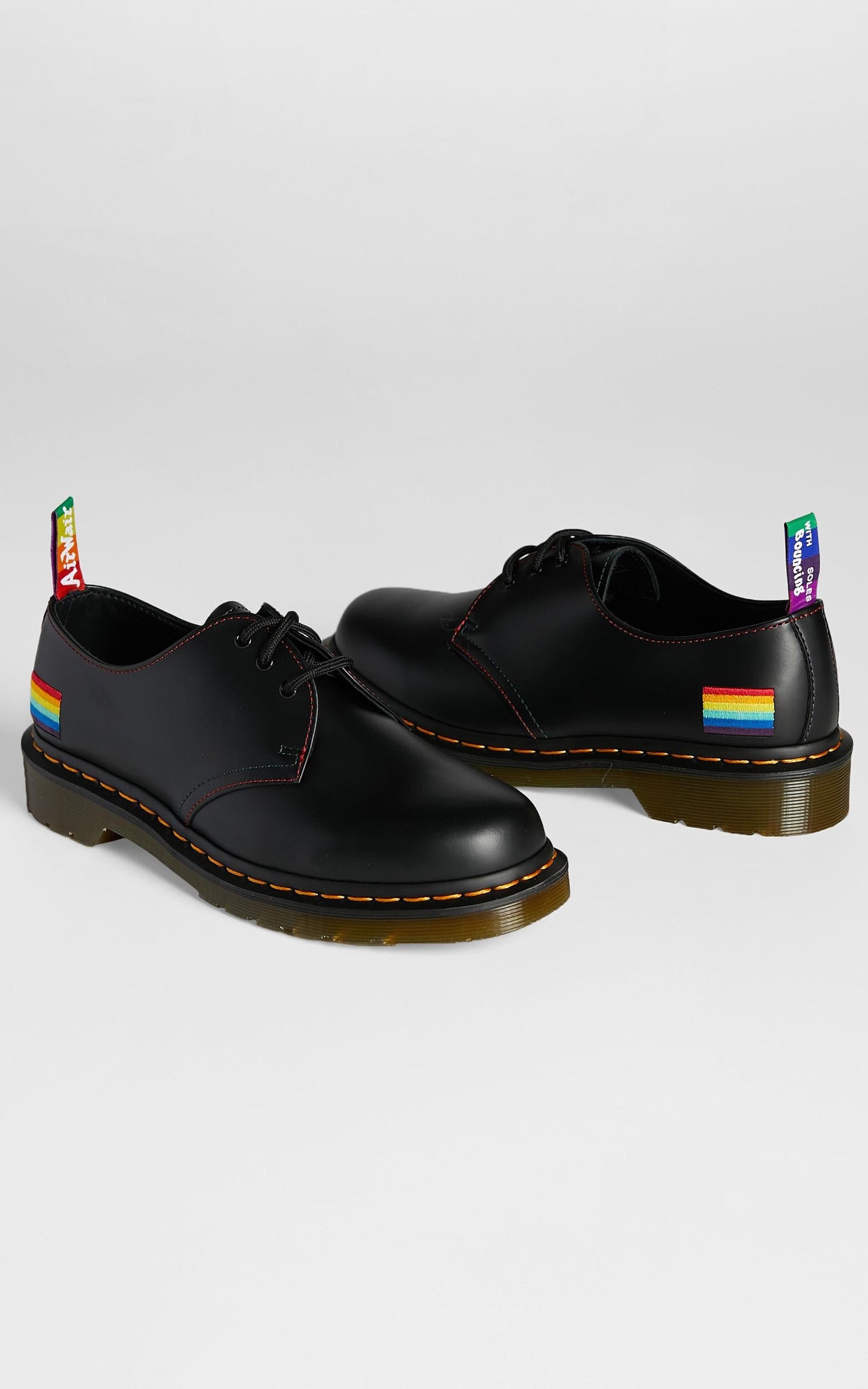 Dr. Martens - 1461 Pride 3 Eye Shoe in Black Smooth