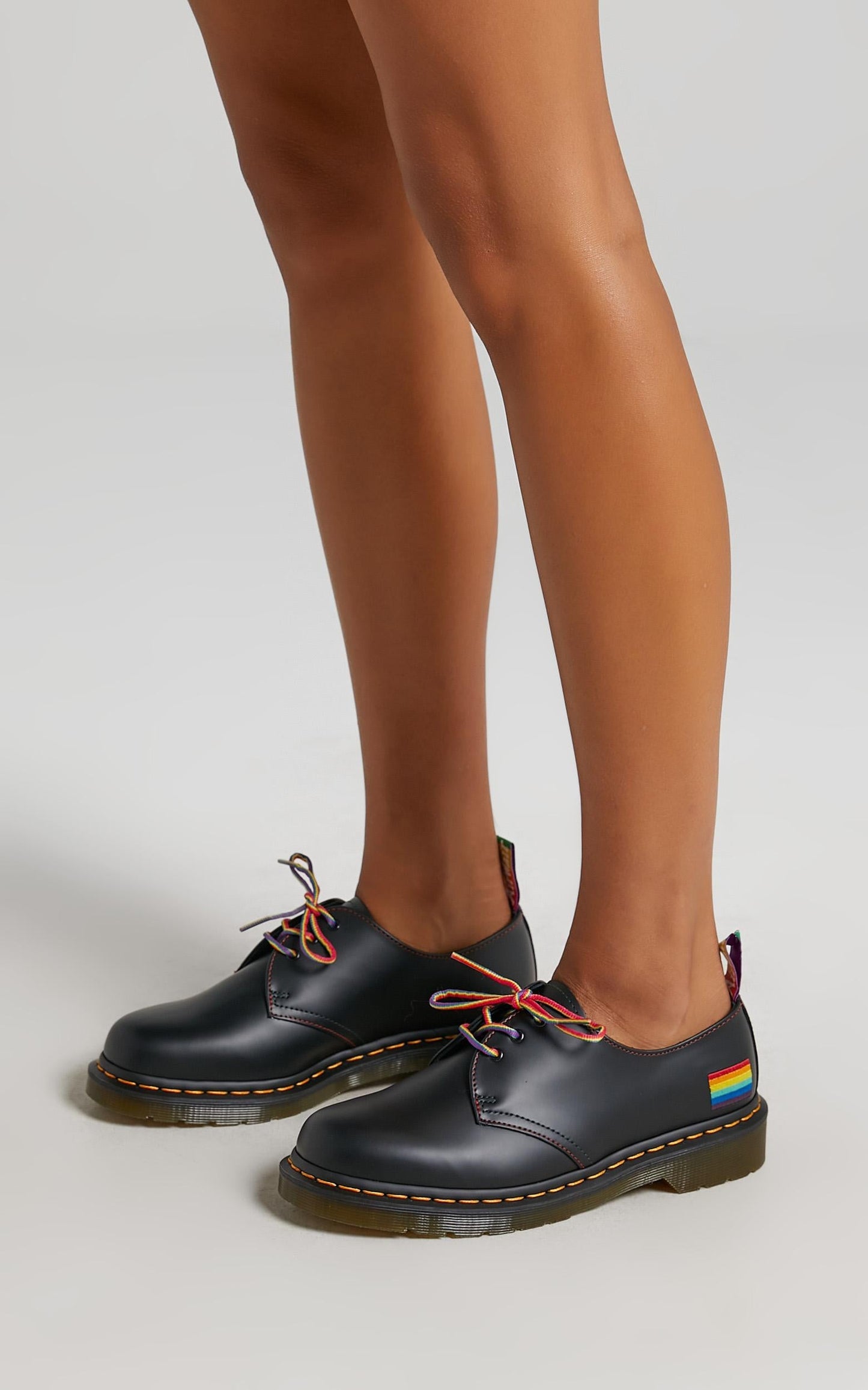 Dr. Martens - 1461 Pride 3 Eye Shoe in Black Smooth