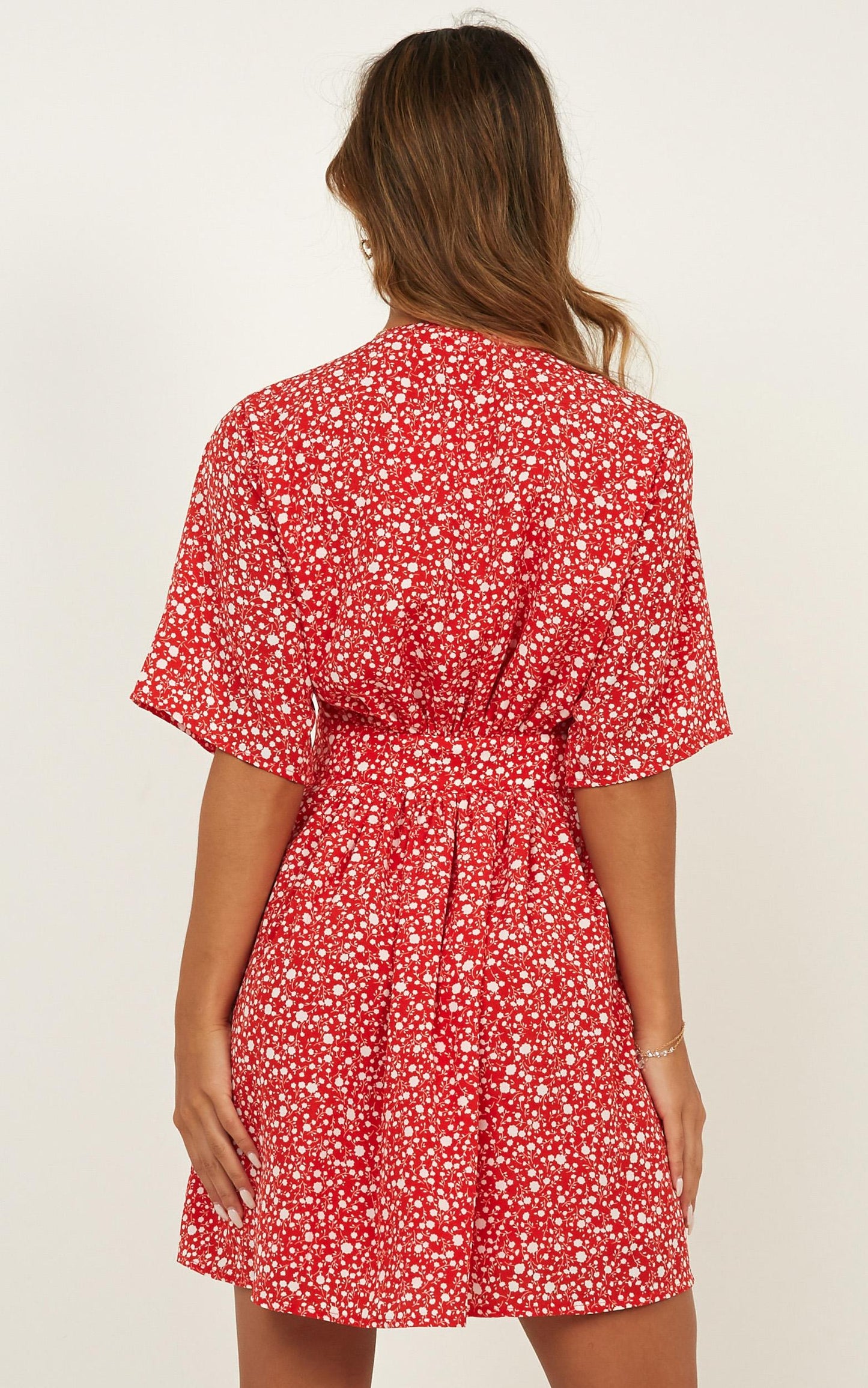Dreaming About You Dress In Red Floral