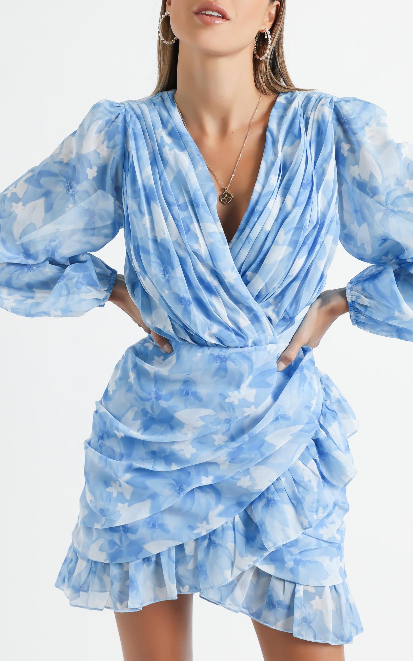 Can I Be Your Honey Dress in Cloudy Floral