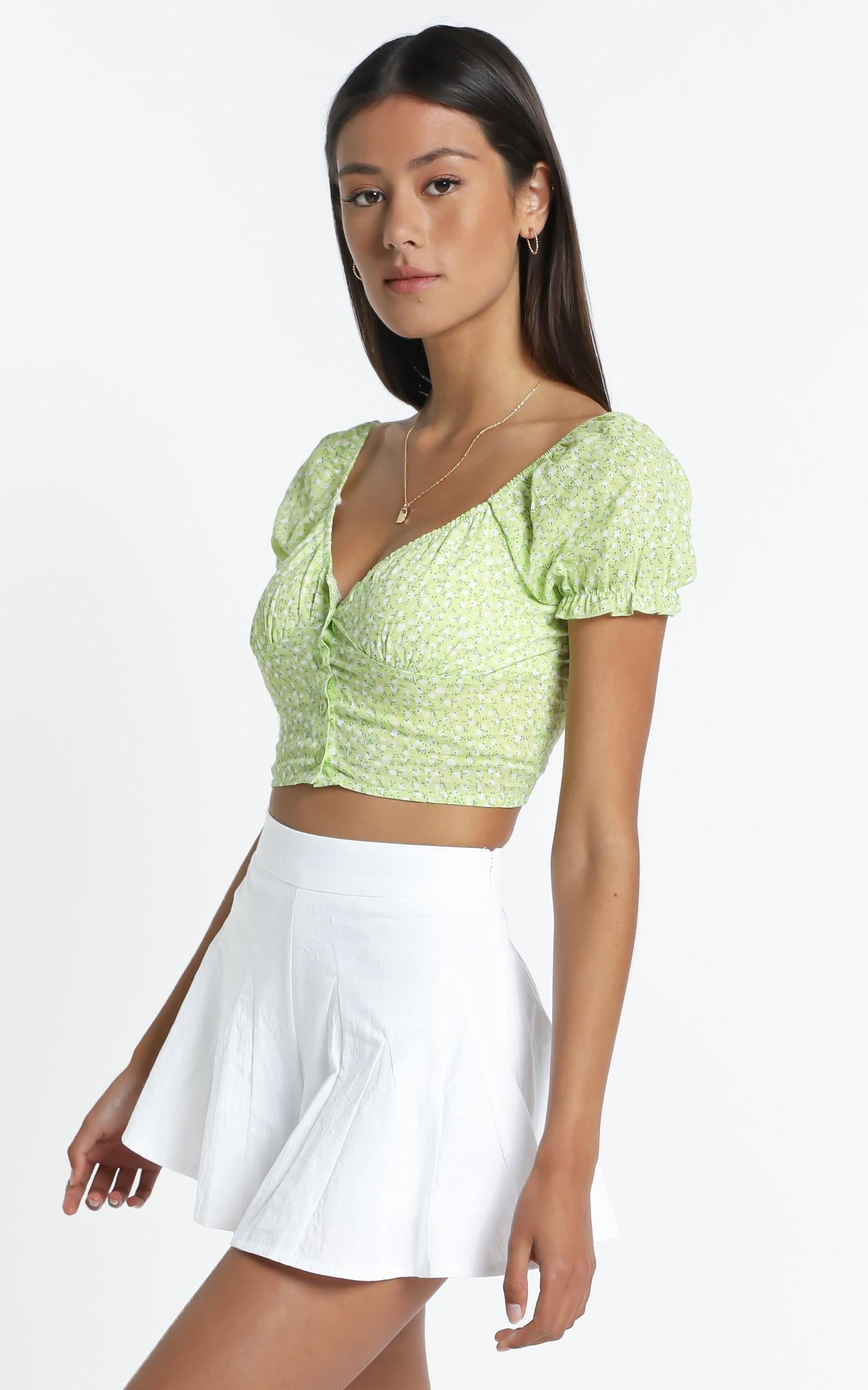 Mellor Top in Lime Floral