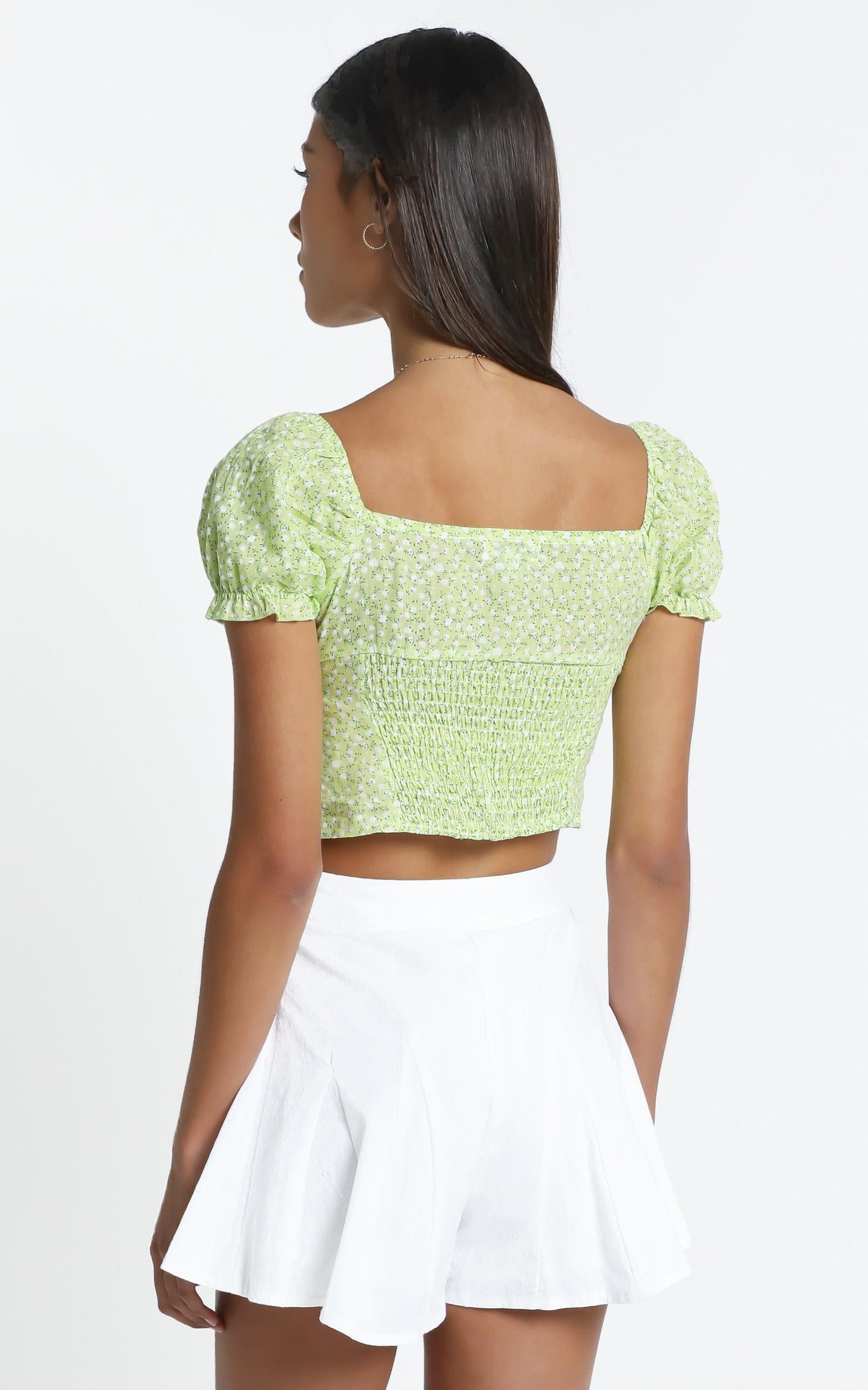 Mellor Top in Lime Floral