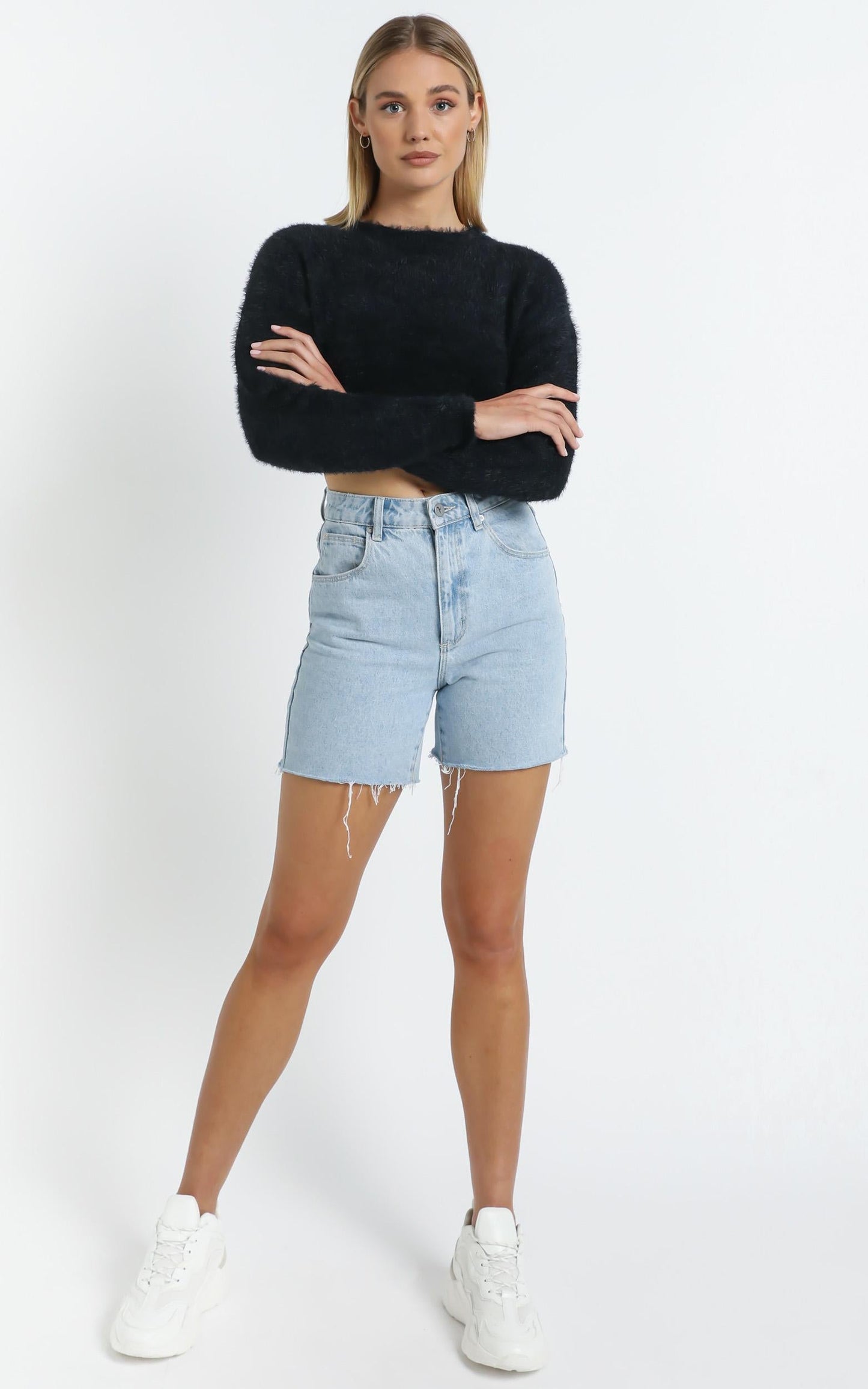Dylan Knit Jumper in Black