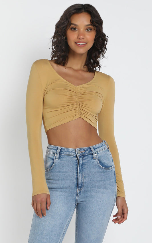 Bobbi Top in Mustard