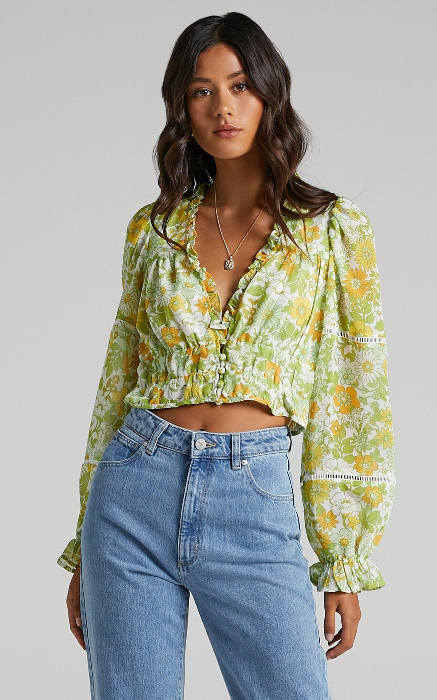 Eze Top in Harmony Floral Chiffon