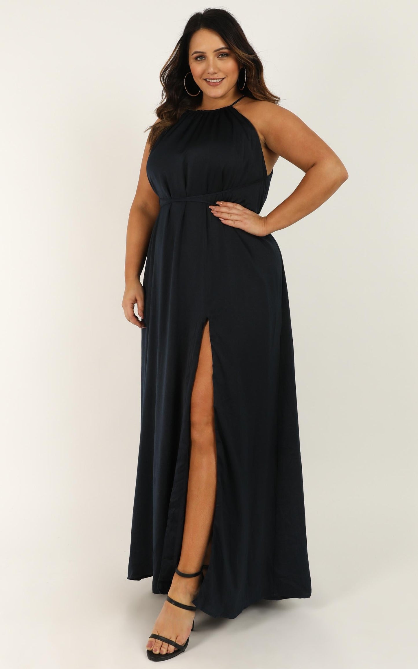 Graceful Dancer Dress In Navy