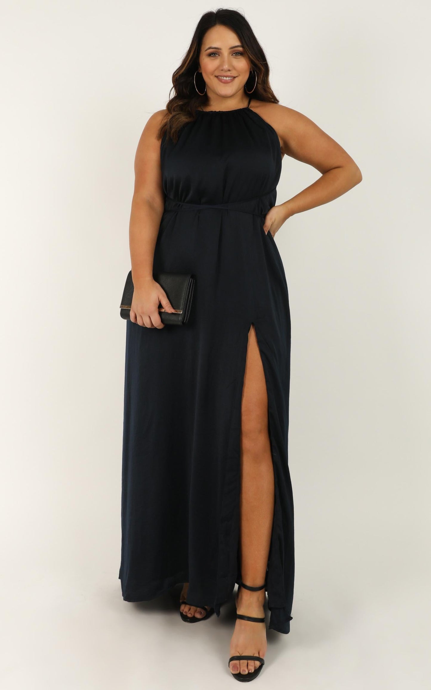 Graceful Dancer Dress In Navy