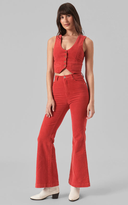 Rolla's - EASTCOAST FLARE SCARLET CORD in Scarlet