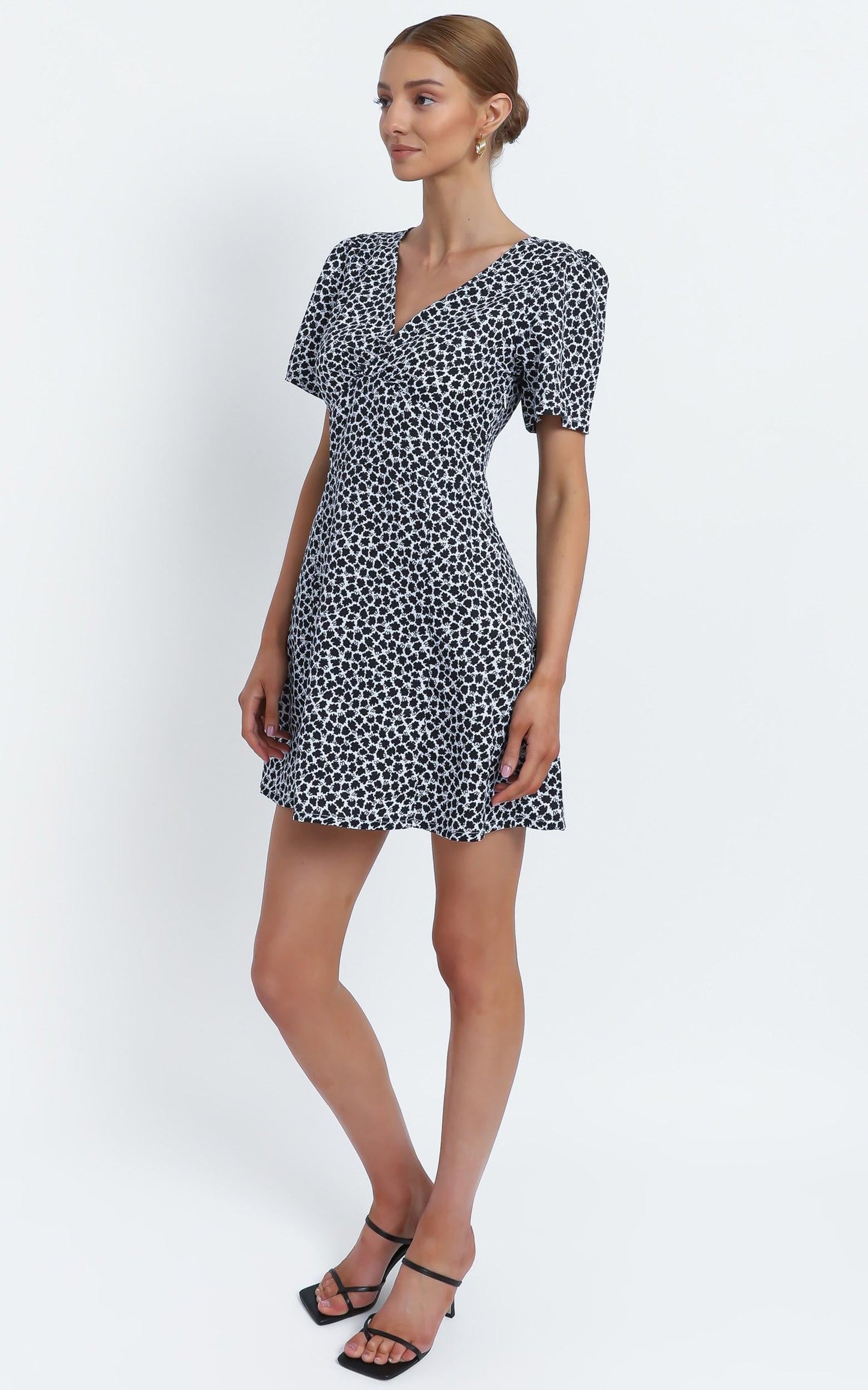 Ebony Dress in Black Floral