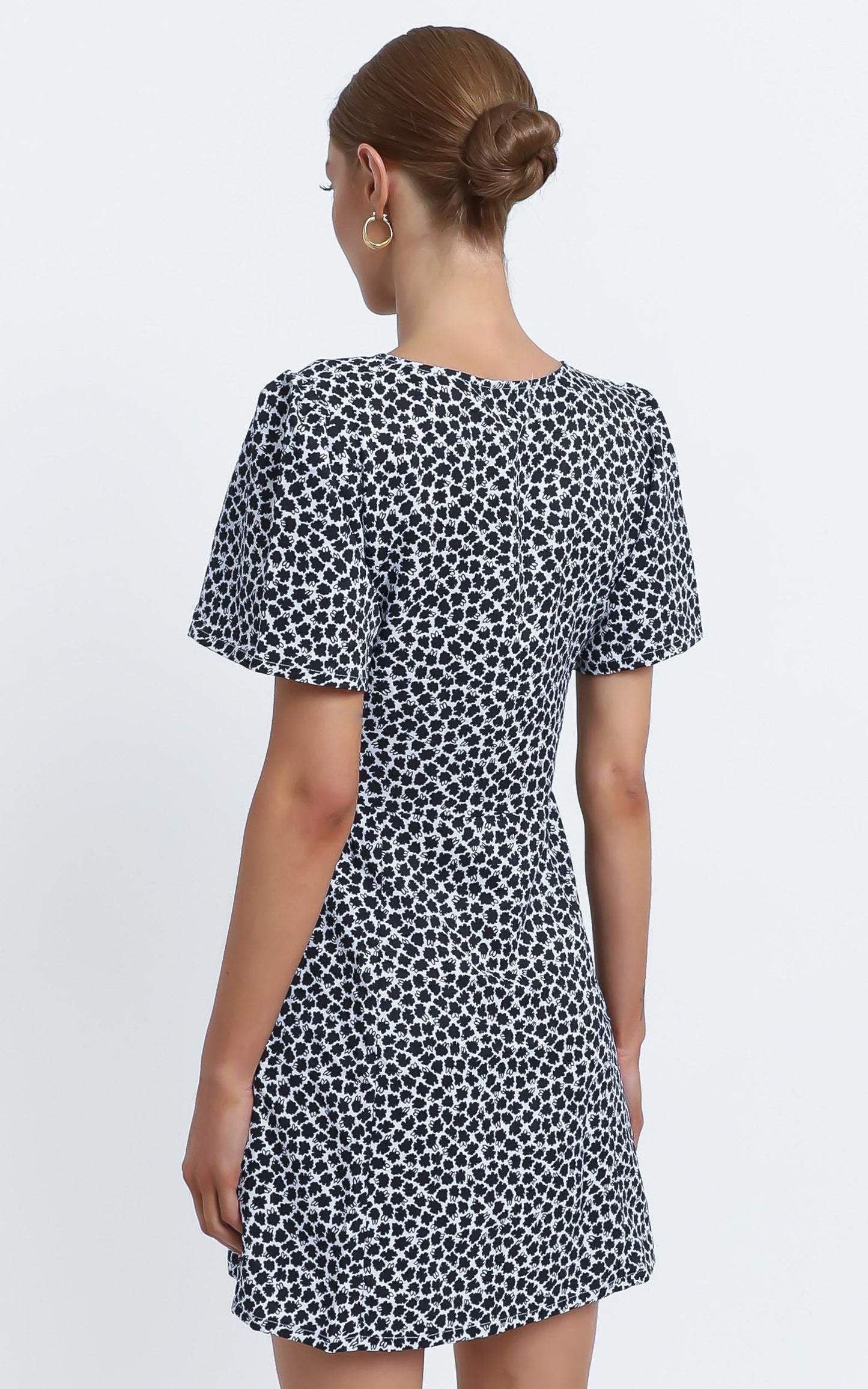 Ebony Dress in Black Floral