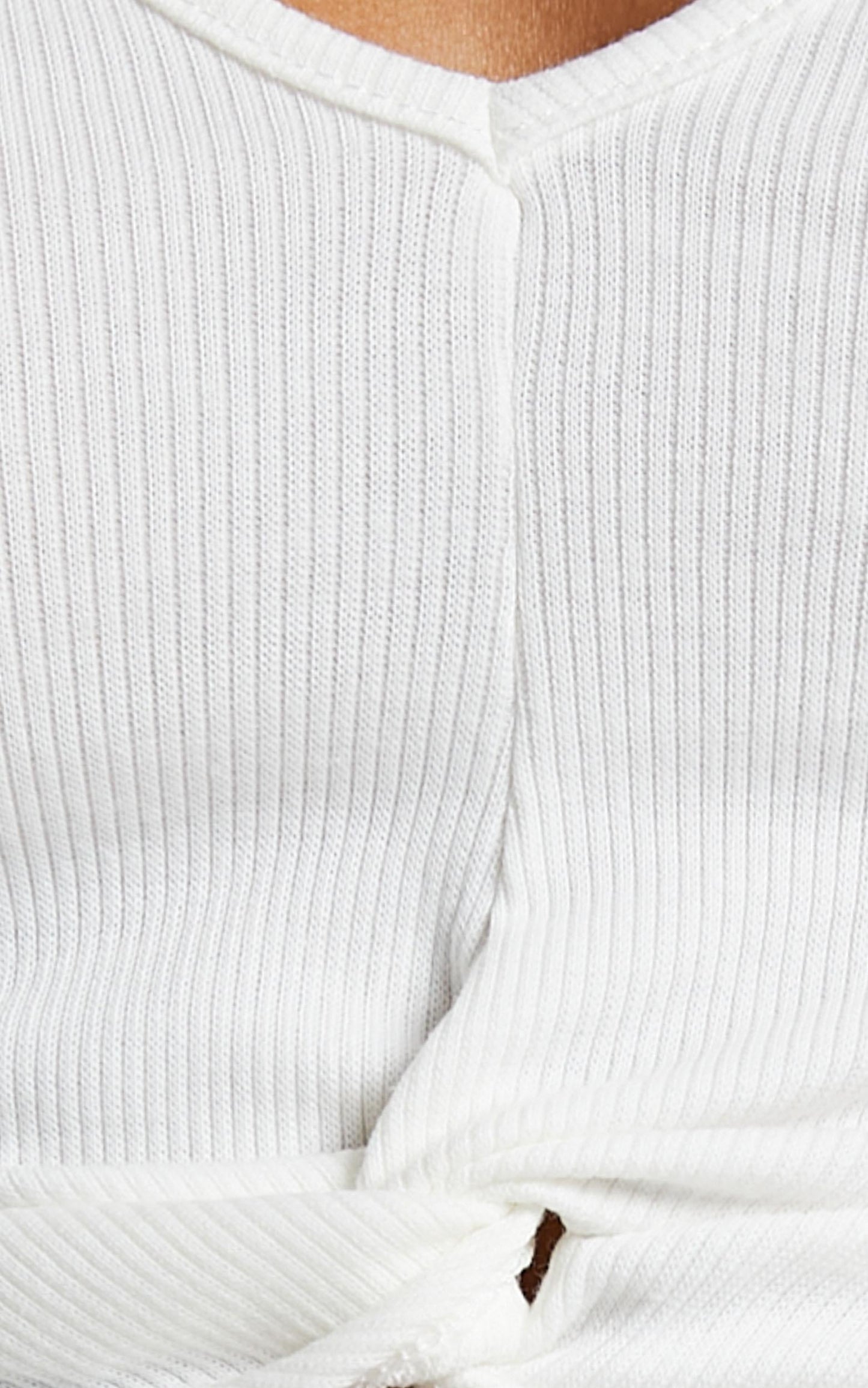 Ebony Top in White