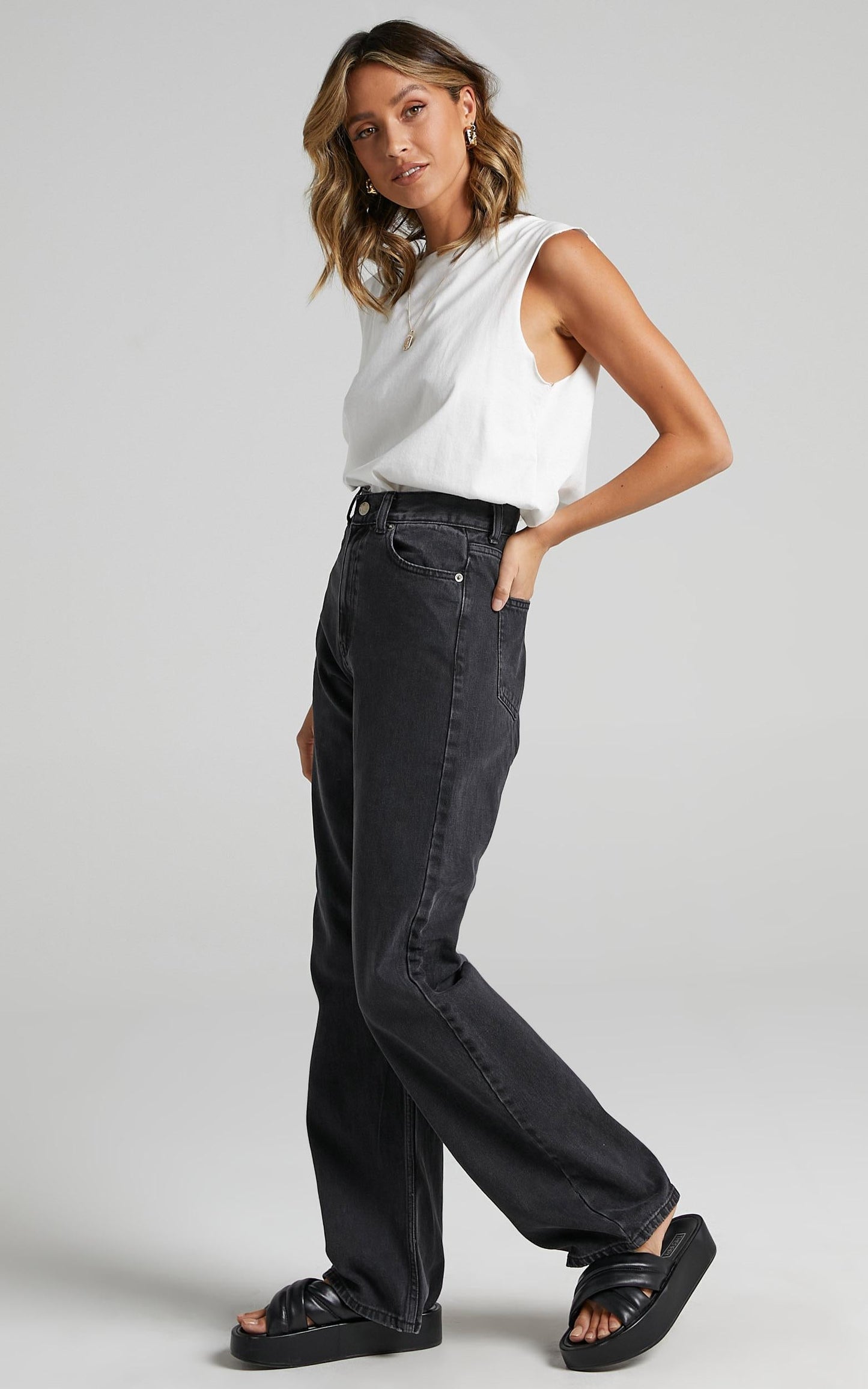 Dr Denim - Echo Jean in Concrete Black