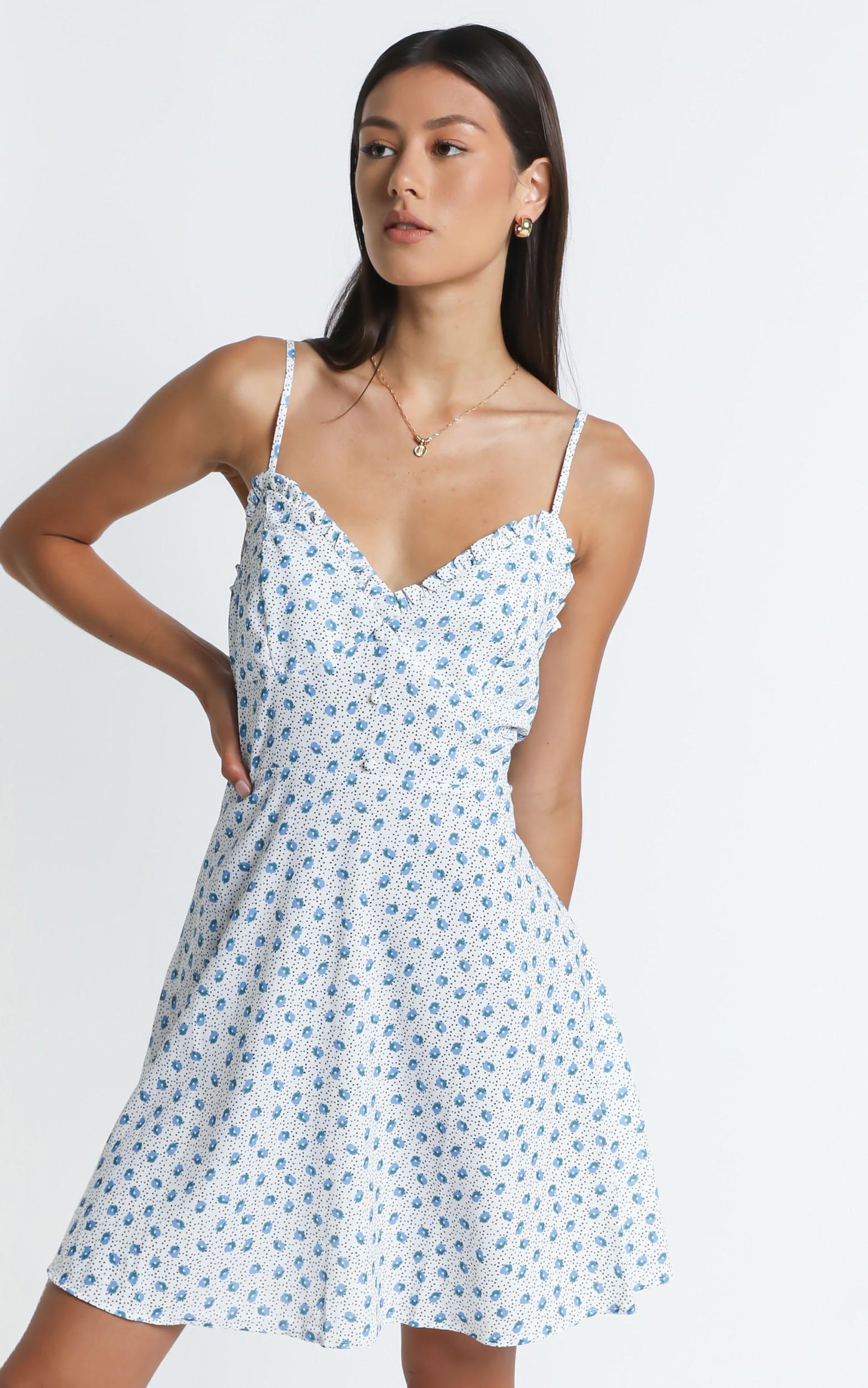 Echo Dress in Blue Floral