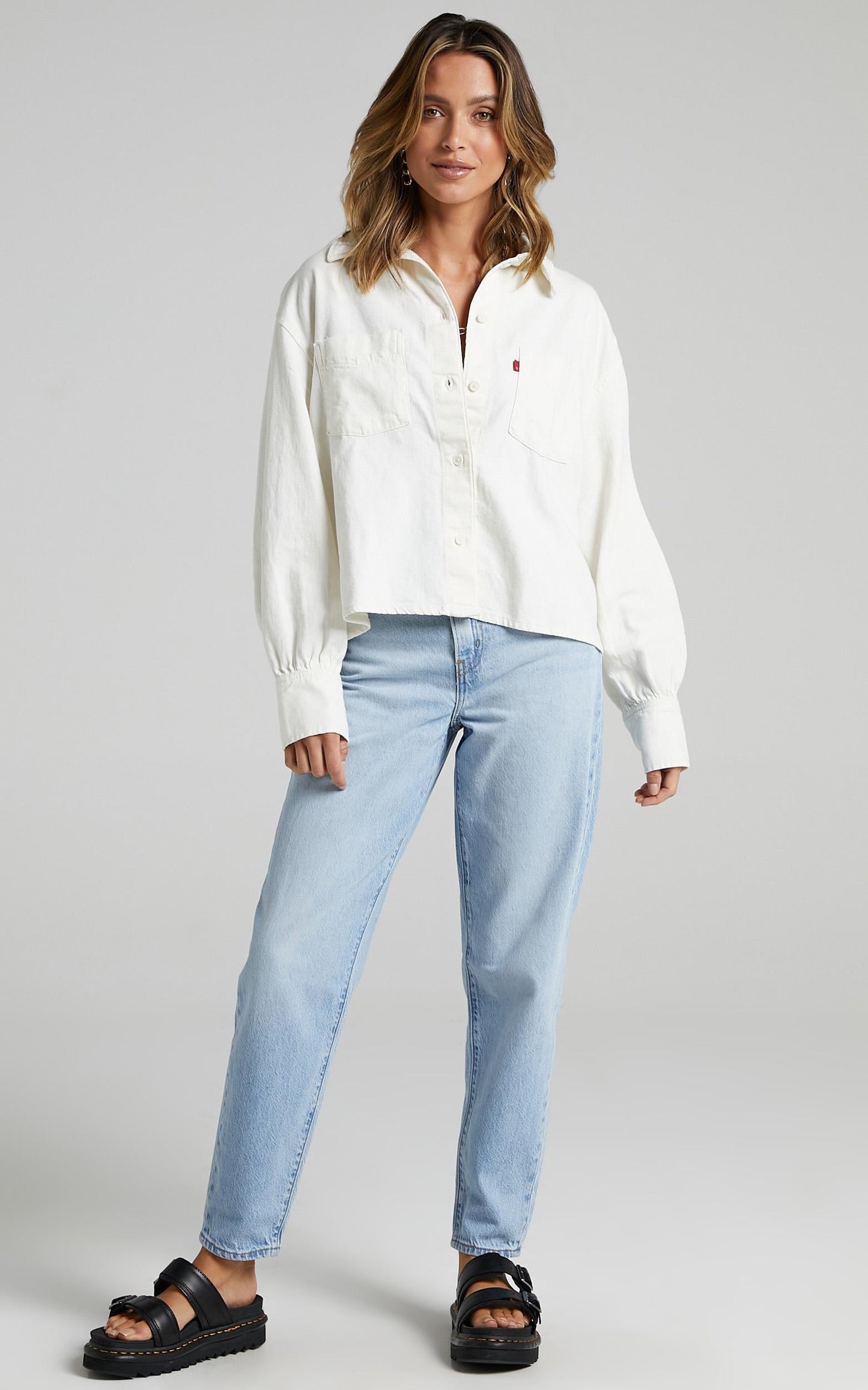 Levi's - Zoey Pleat Utility Jacket in Ecru