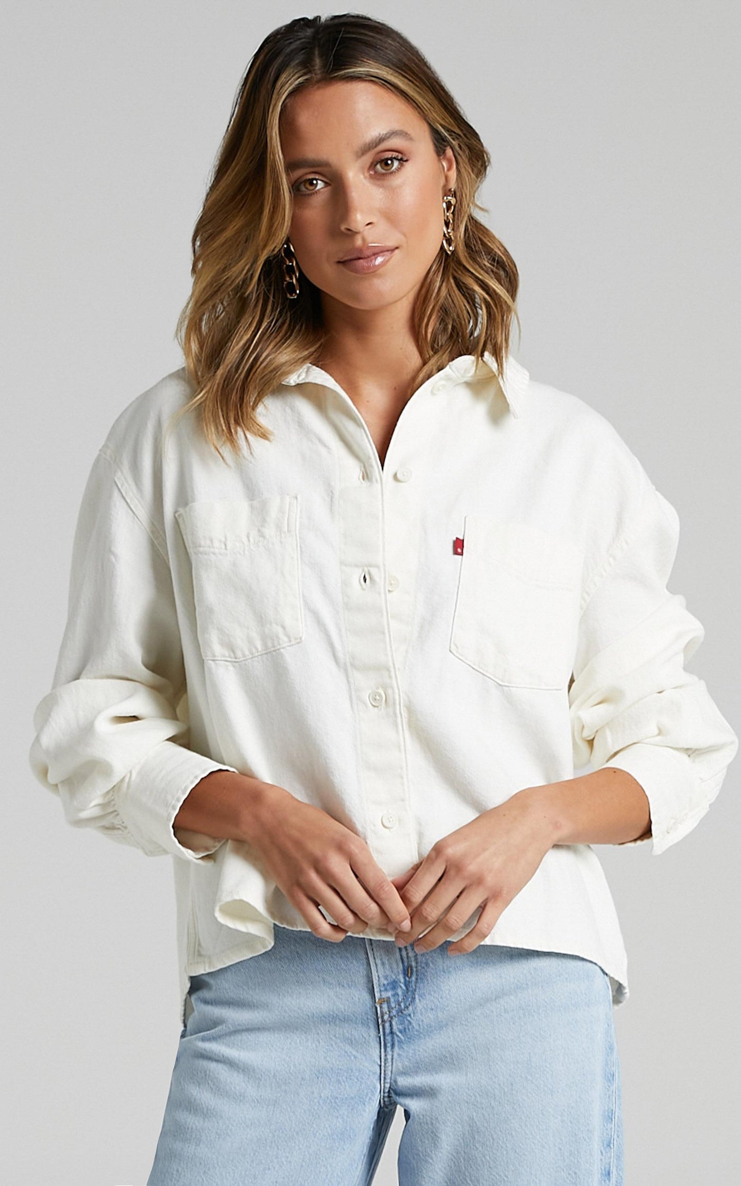 Levi's - Zoey Pleat Utility Jacket in Ecru