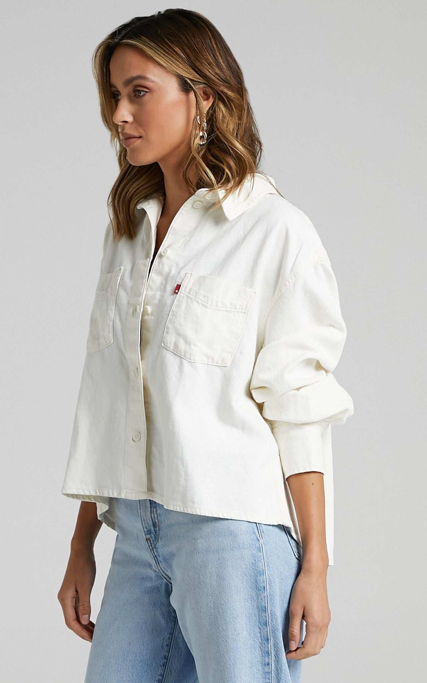 Levi's - Zoey Pleat Utility Jacket in Ecru
