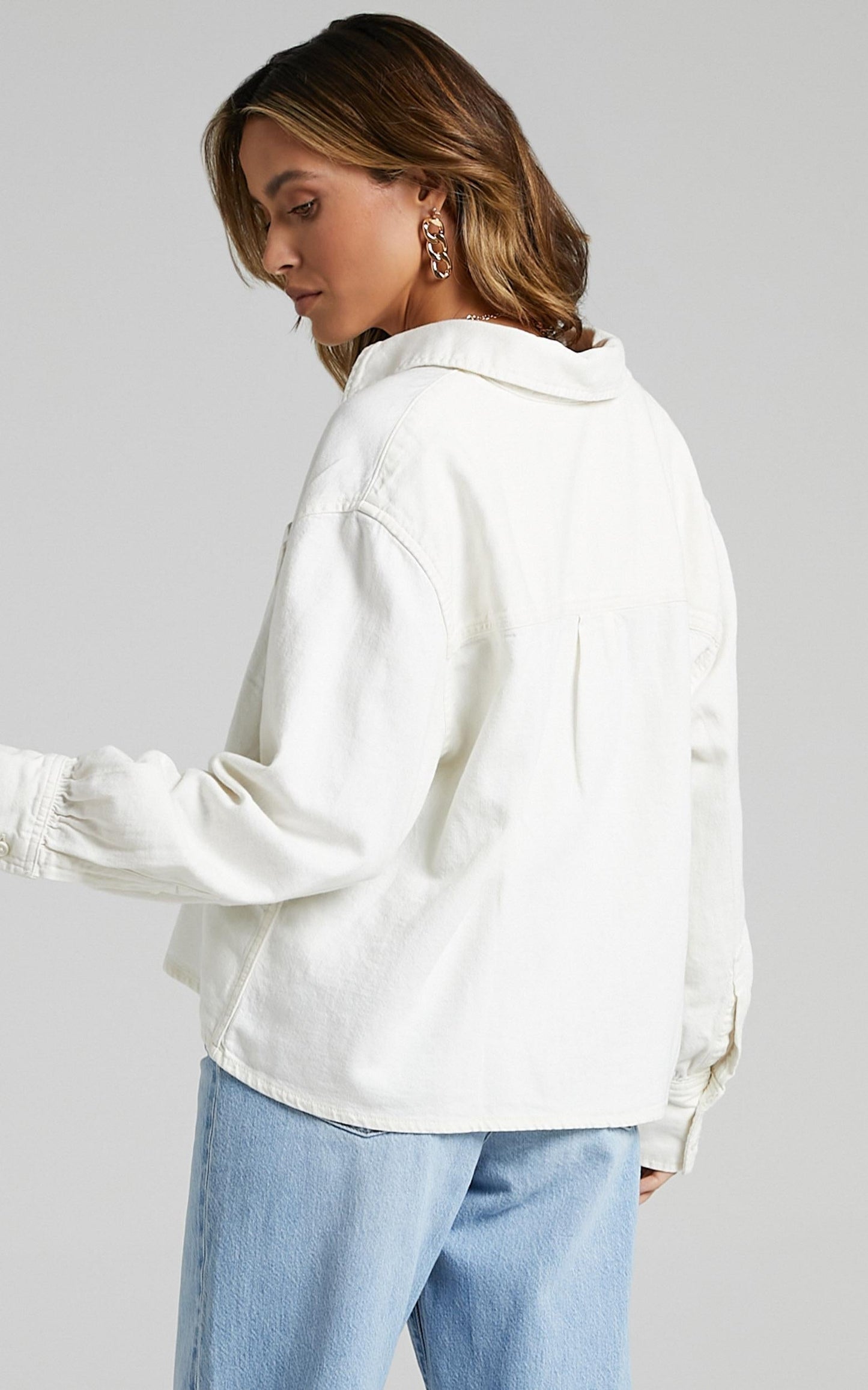 Levi's - Zoey Pleat Utility Jacket in Ecru