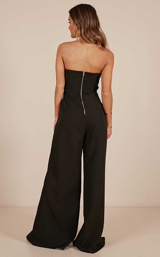 Just Like Fire Jumpsuit In Black