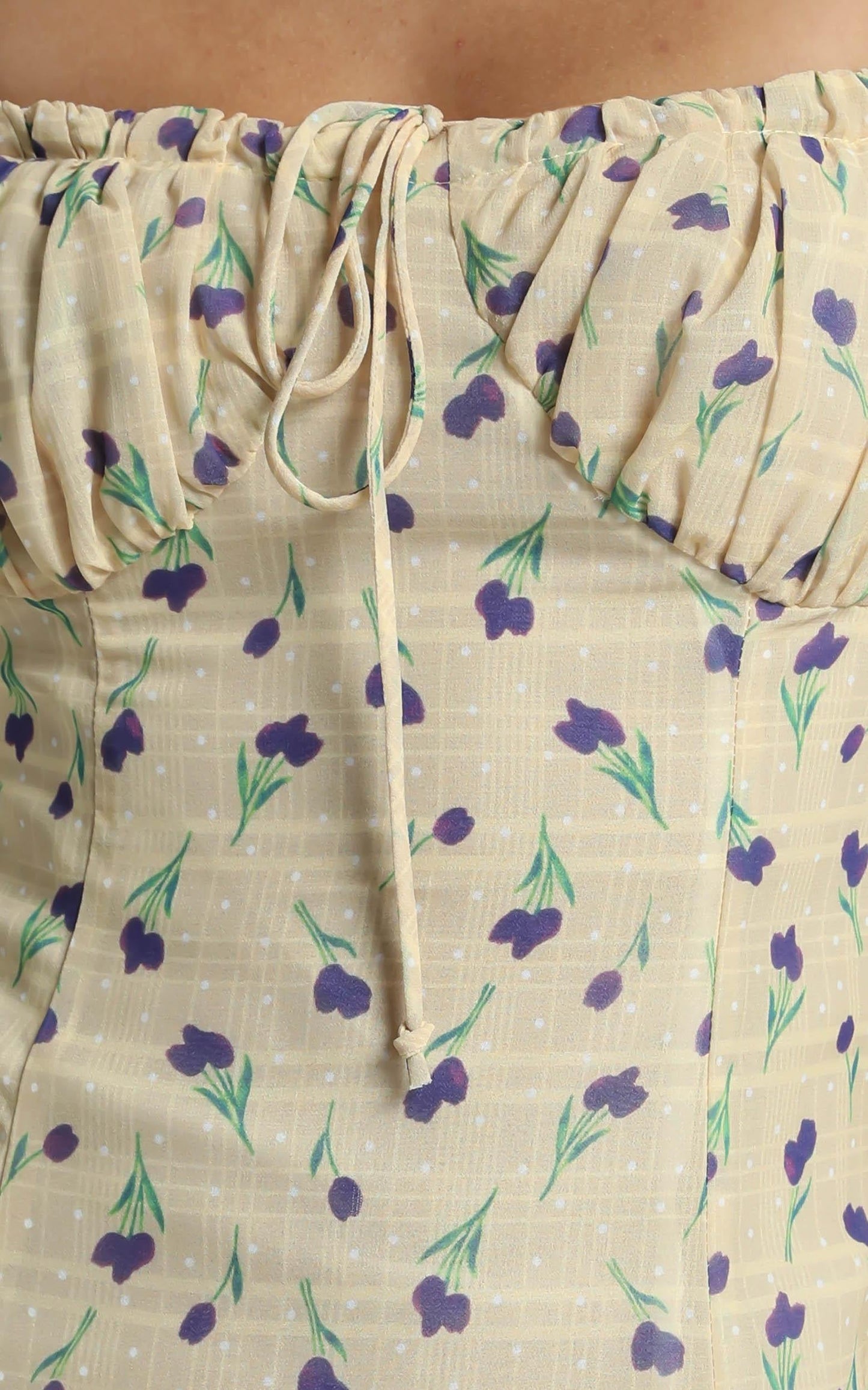 Edrea Dress in Yellow Floral