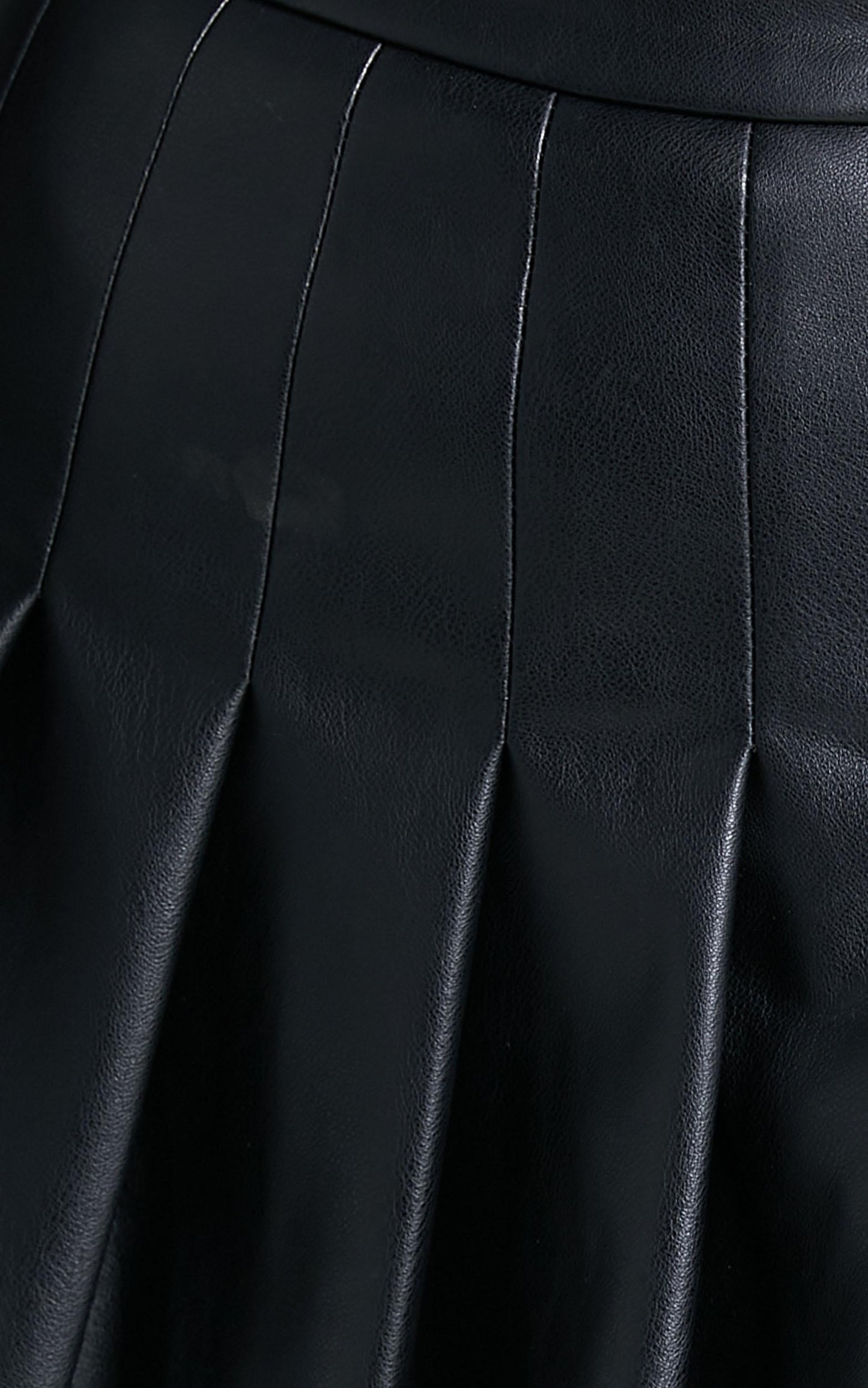 Edwina Skirt in Black Leatherette