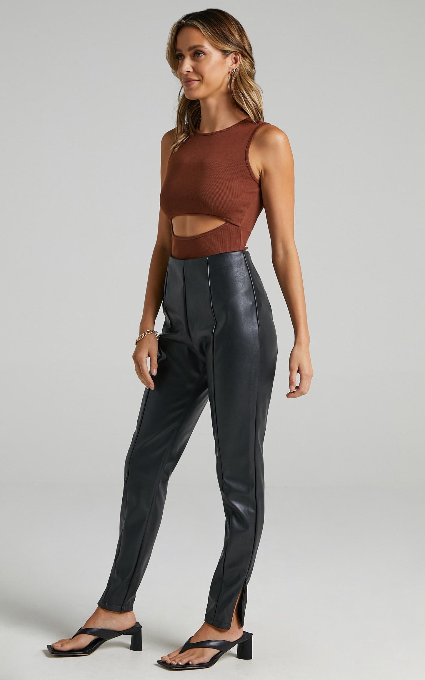 Kehlani Pants in Black Leatherette