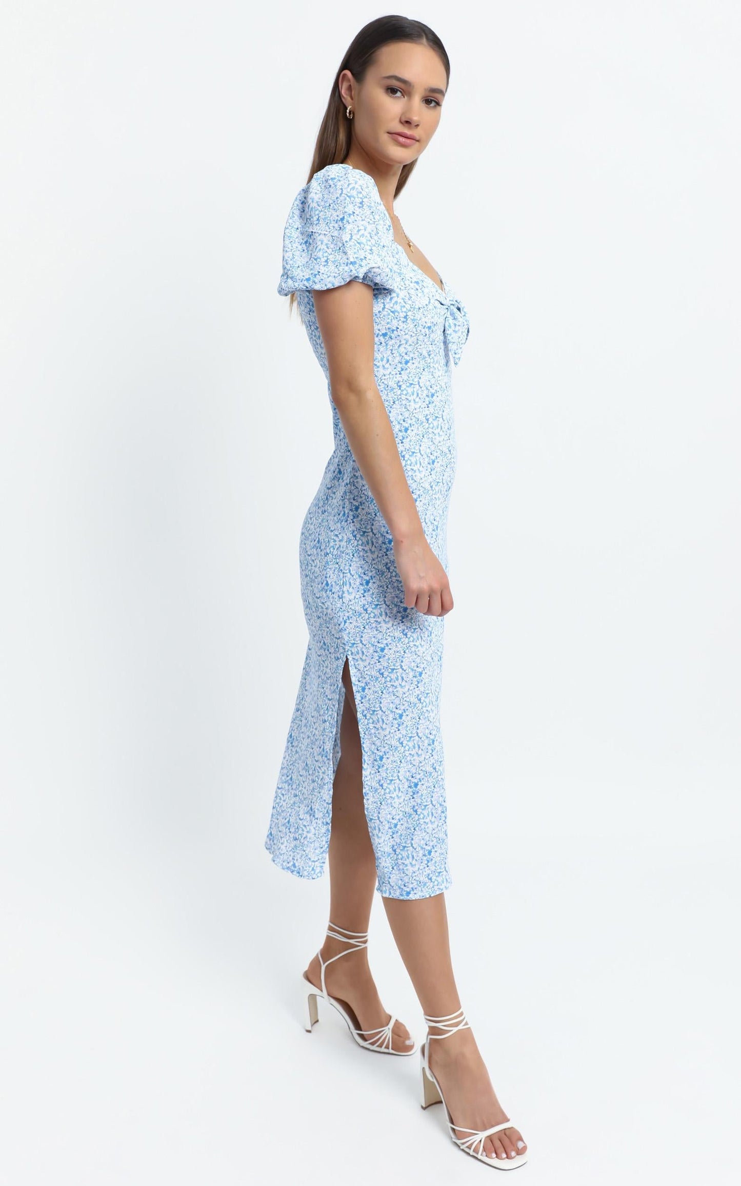 Cece Dress in Blue Floral