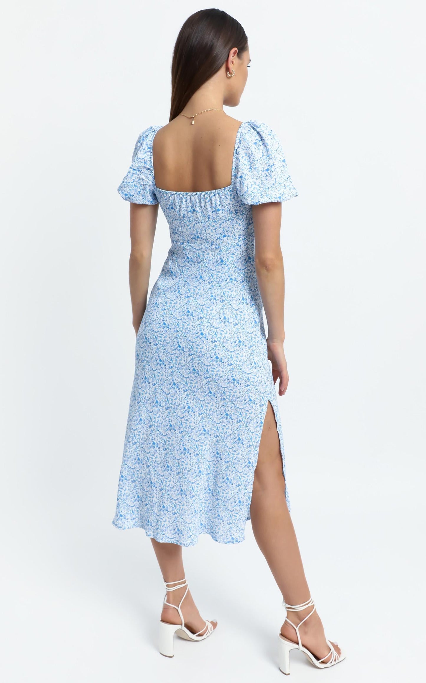 Cece Dress in Blue Floral